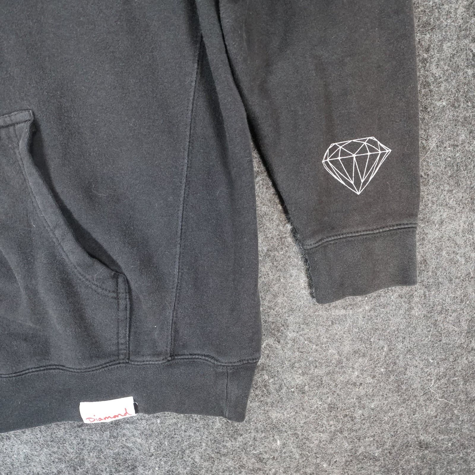 Diamond Supply Co Hoodie Mens Large Black Cotton Blend Regular Graphic - Thumbnail 10