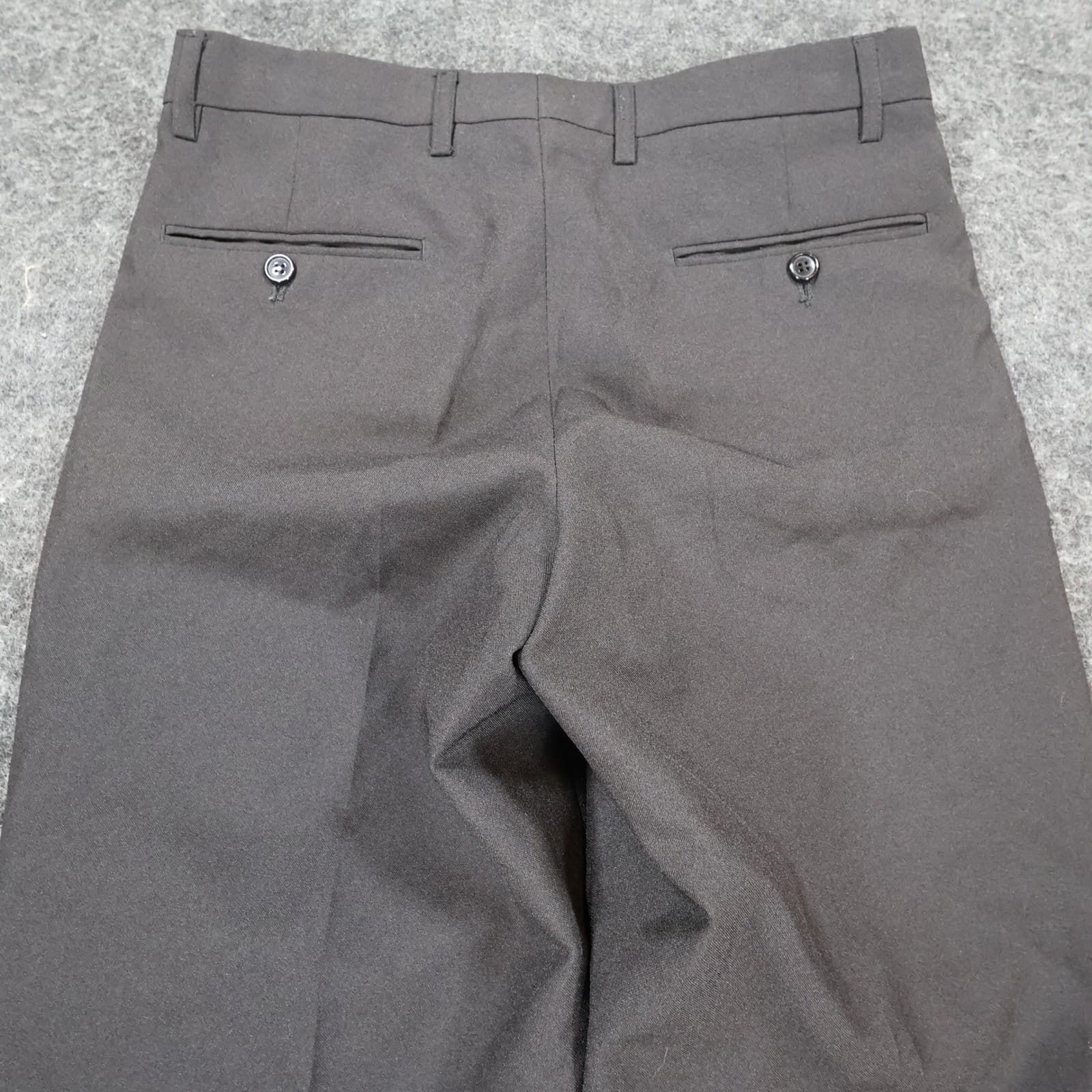 Lucci Tuxedo Pants Mens 28S Black Polyester Satin Stripe Formal Dress Slacks - Thumbnail 9