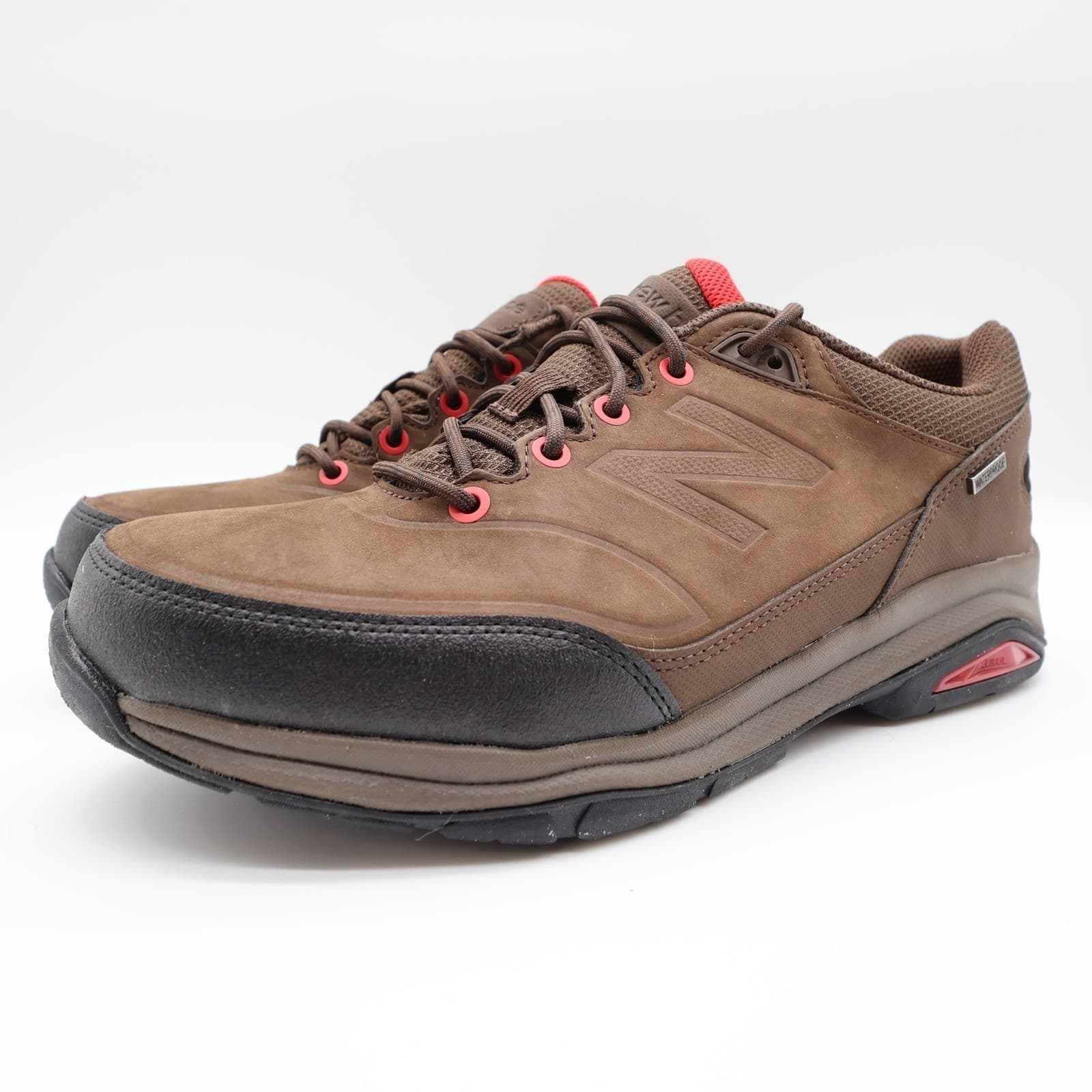 New Balance MW1300BR Walking Shoes Mens 10 Brown Leather Waterproof Rollbar - Thumbnail 2