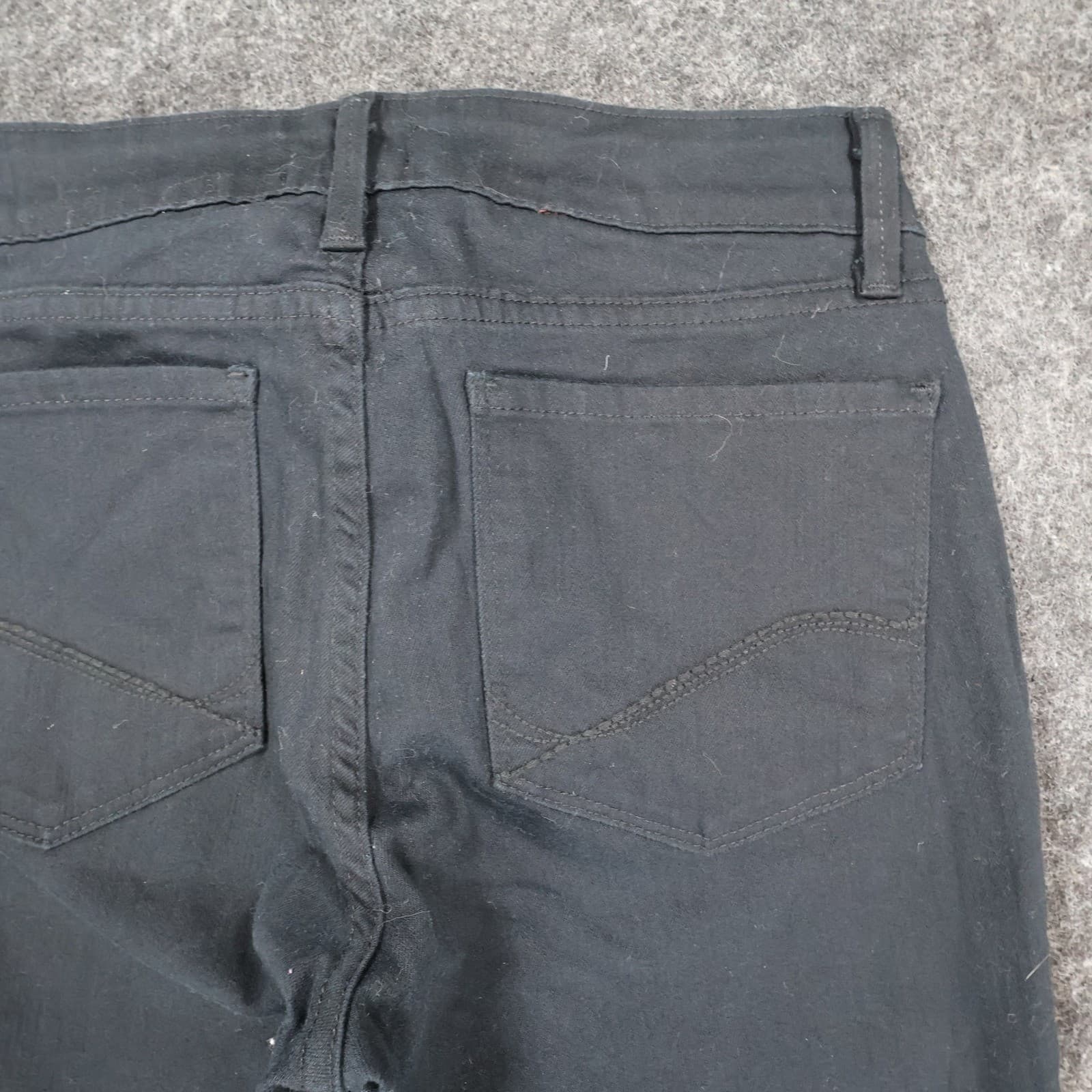 NYDJ Clarissa Ankle Jeans Womens 0 Black Cotton Blend Skinny Lift Tuck - Thumbnail 12