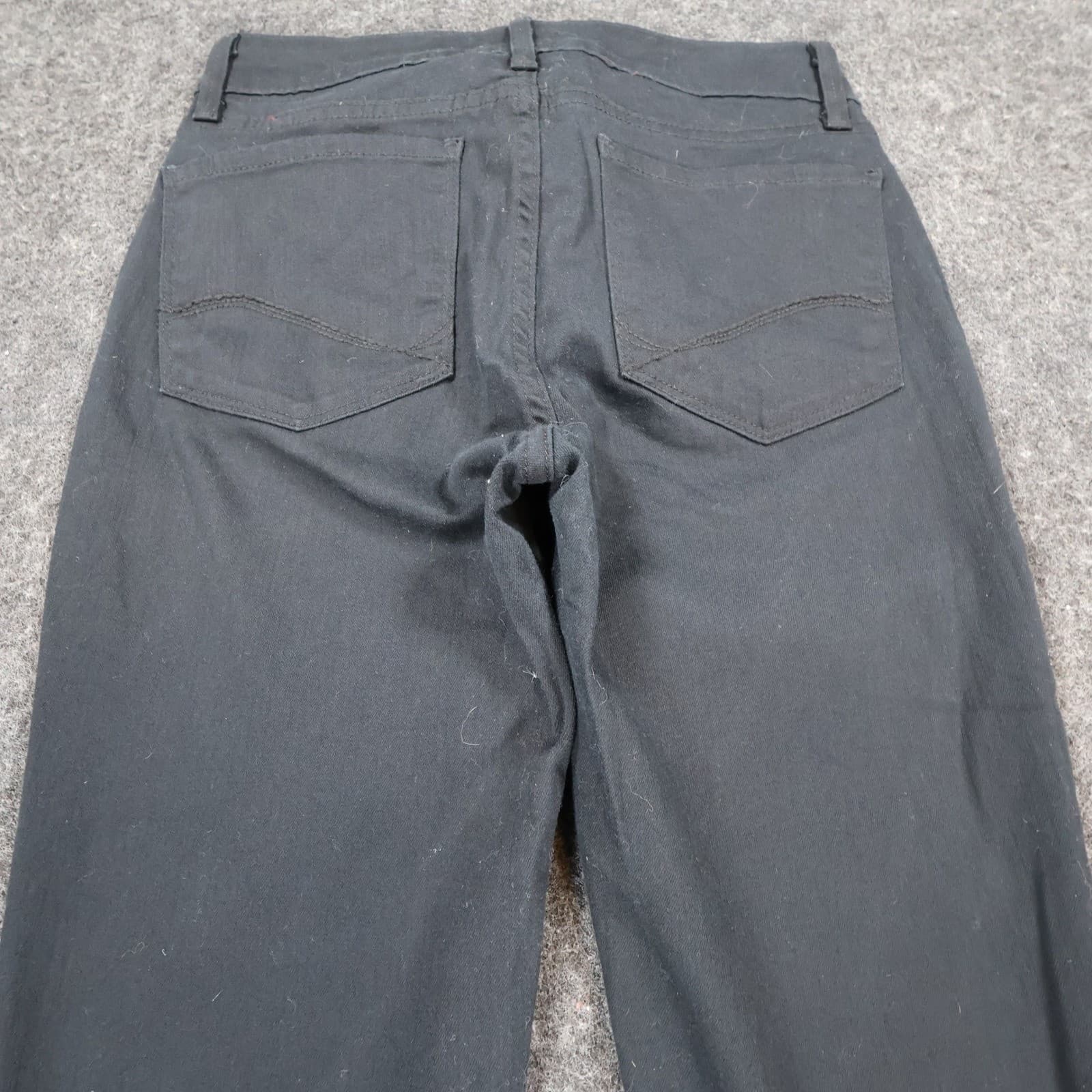 NYDJ Clarissa Ankle Jeans Womens 0 Black Cotton Blend Skinny Lift Tuck - Thumbnail 10