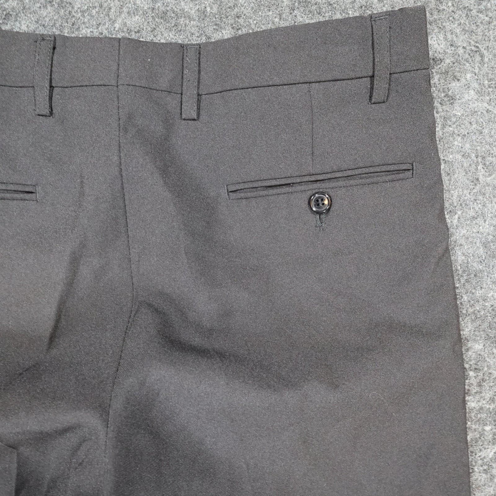 Lucci Tuxedo Pants Mens 28S Black Polyester Satin Stripe Formal Dress Slacks - Thumbnail 11