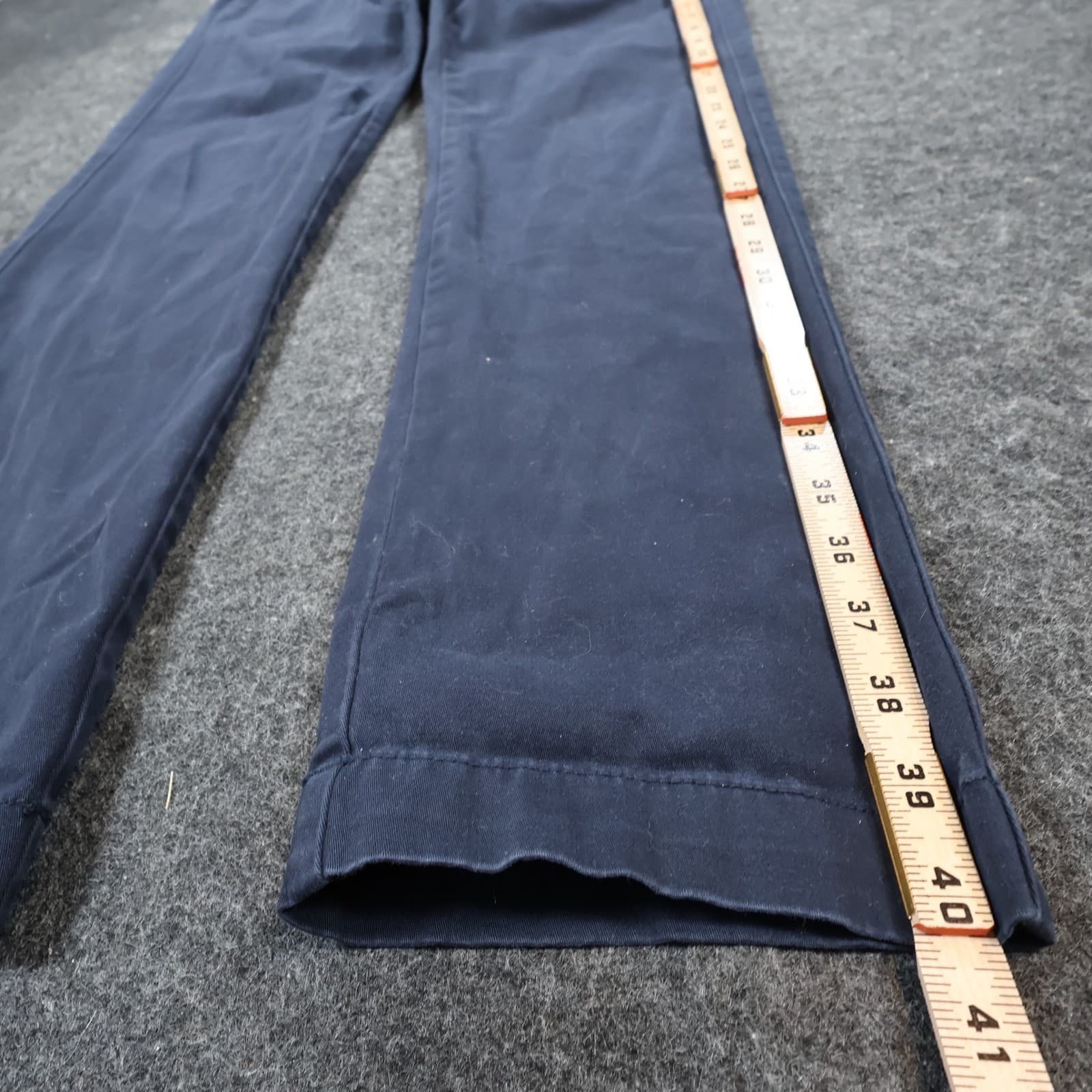 Cremieux Chino Pants Mens 32x32 Navy Blue Cotton Comfort Stretch Slim Fit - Thumbnail 3