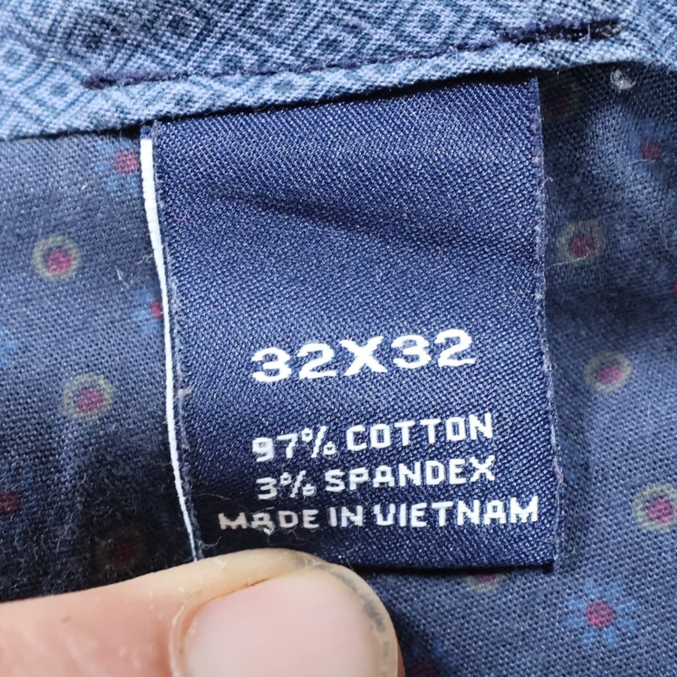 Cremieux Chino Pants Mens 32x32 Navy Blue Cotton Comfort Stretch Slim Fit - Thumbnail 8