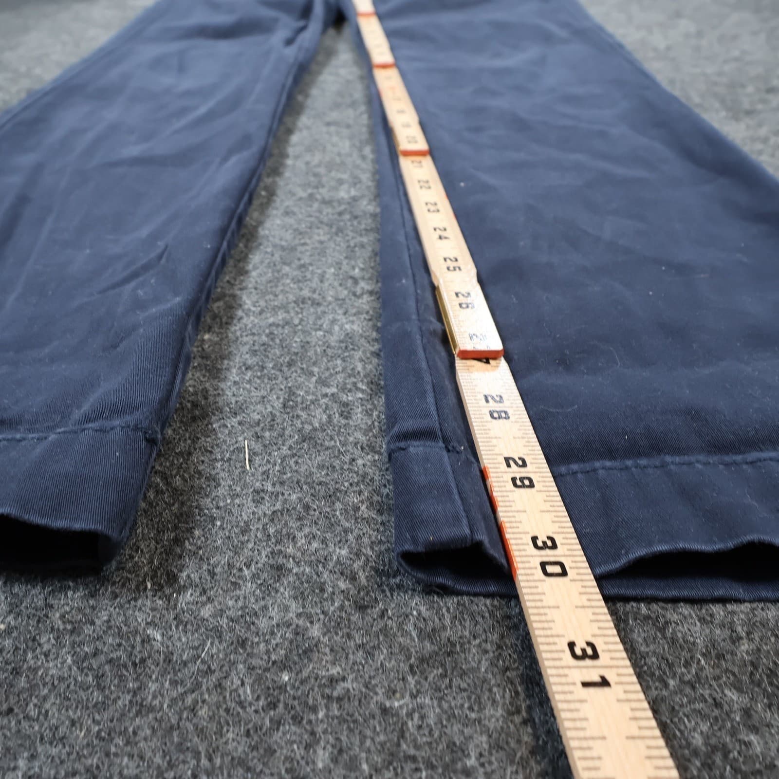 Cremieux Chino Pants Mens 32x32 Navy Blue Cotton Comfort Stretch Slim Fit - Thumbnail 4
