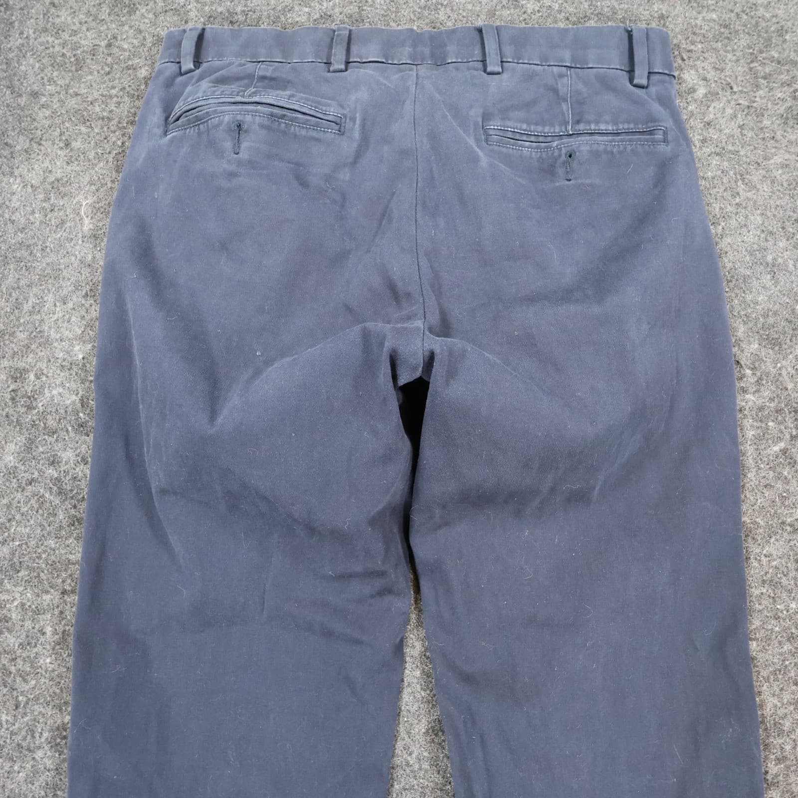 Cremieux Chino Pants Mens 32x32 Navy Blue Cotton Comfort Stretch Slim Fit - Thumbnail 10