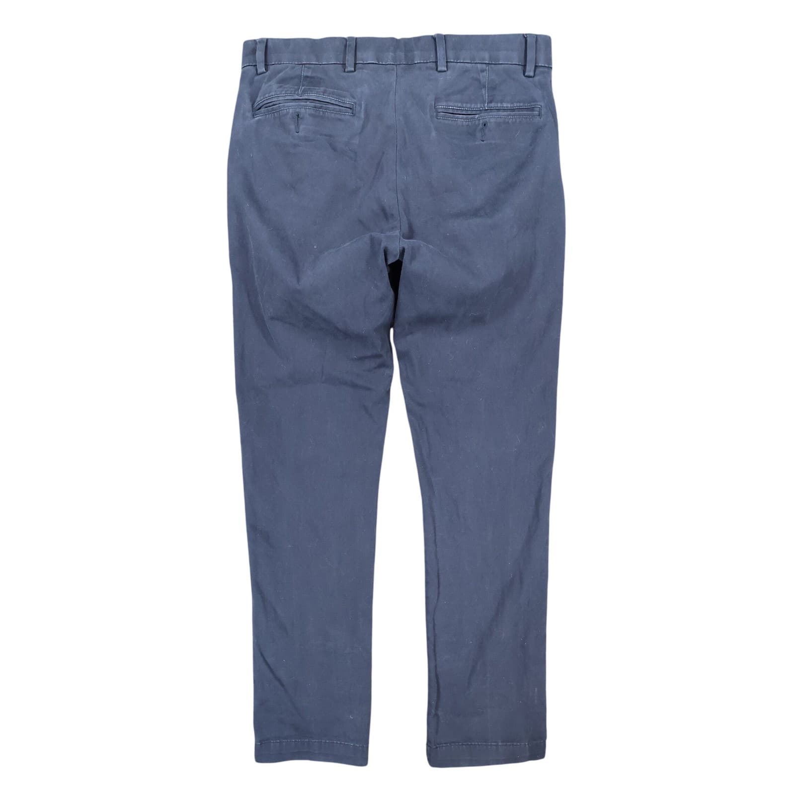 Cremieux Chino Pants Mens 32x32 Navy Blue Cotton Comfort Stretch Slim Fit - Thumbnail 2