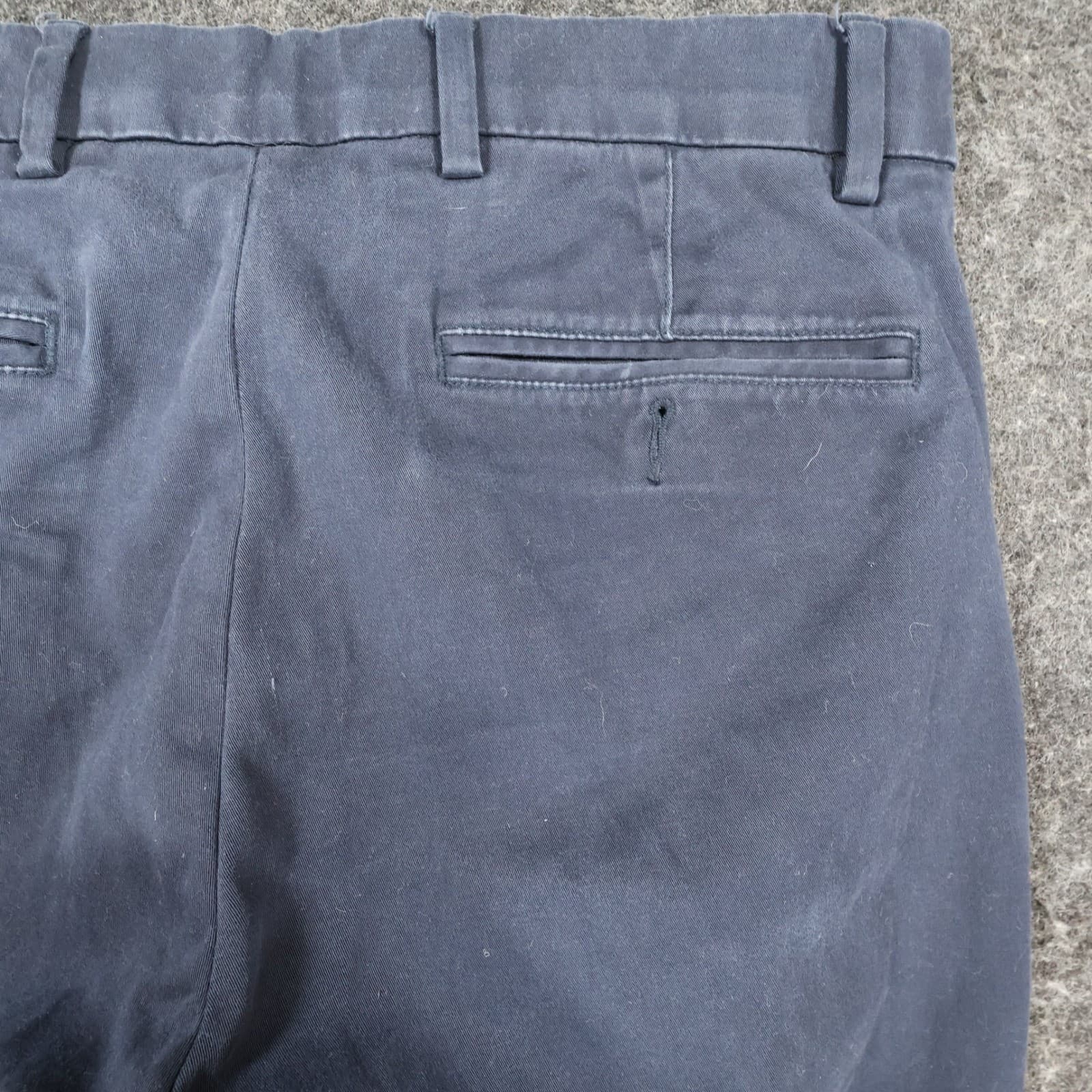 Cremieux Chino Pants Mens 32x32 Navy Blue Cotton Comfort Stretch Slim Fit - Thumbnail 12