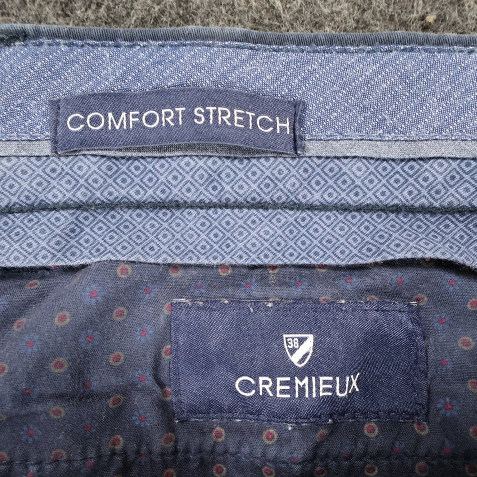 Cremieux Chino Pants Mens 32x32 Navy Blue Cotton Comfort Stretch Slim Fit - Thumbnail 7