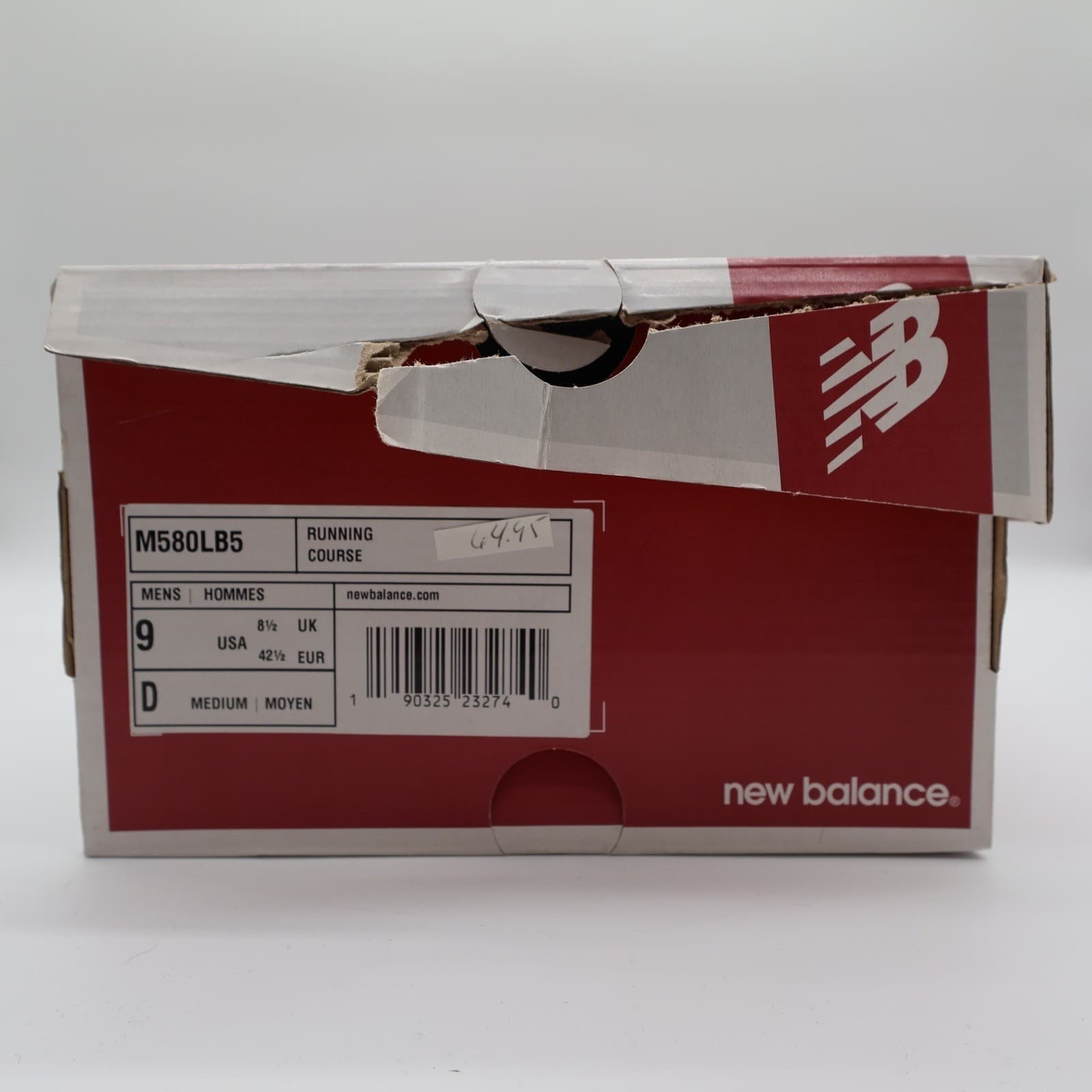 New Balance 580v5 Running Shoes Mens 9 Black Synthetic TechRide M580LB5 Sneaker - Thumbnail 7
