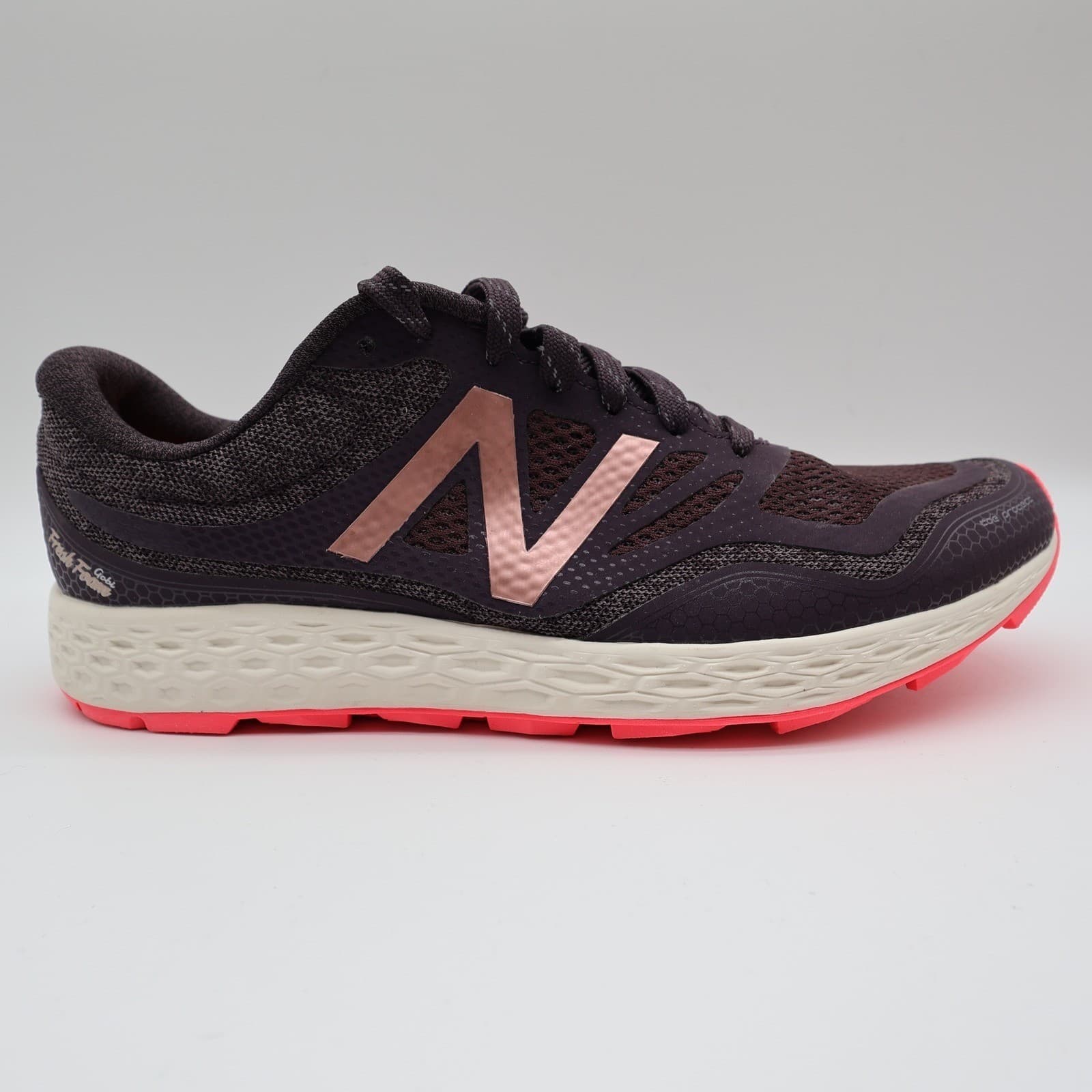 New Balance Fresh Foam Gobi Trail Running Shoes Womens 9.5 Purple Rose Gold Mesh - Thumbnail 3