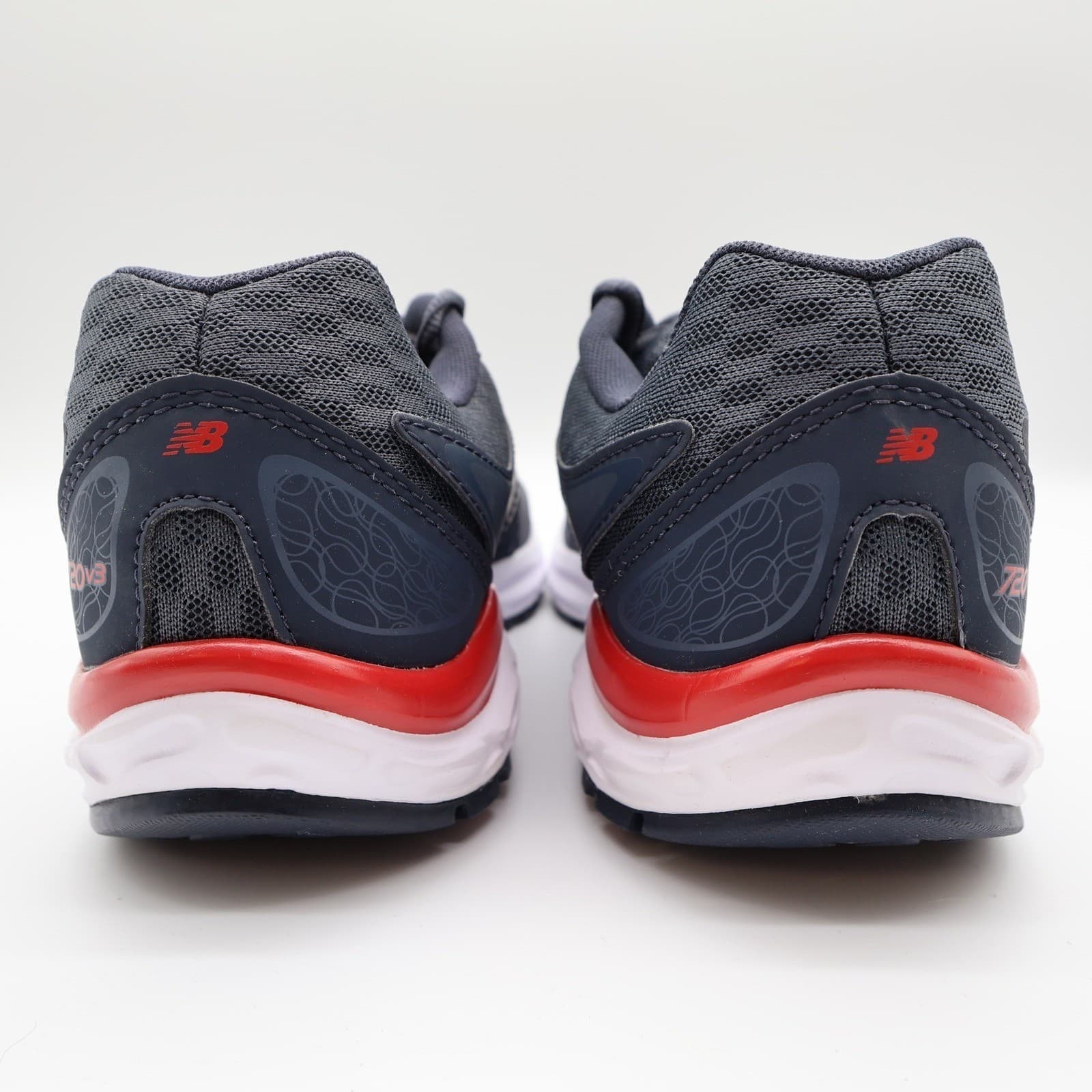 New Balance 720v3 Running Shoes Mens 9.5 Gray Red Synthetic Comfort Ride M720LG3 - Thumbnail 4