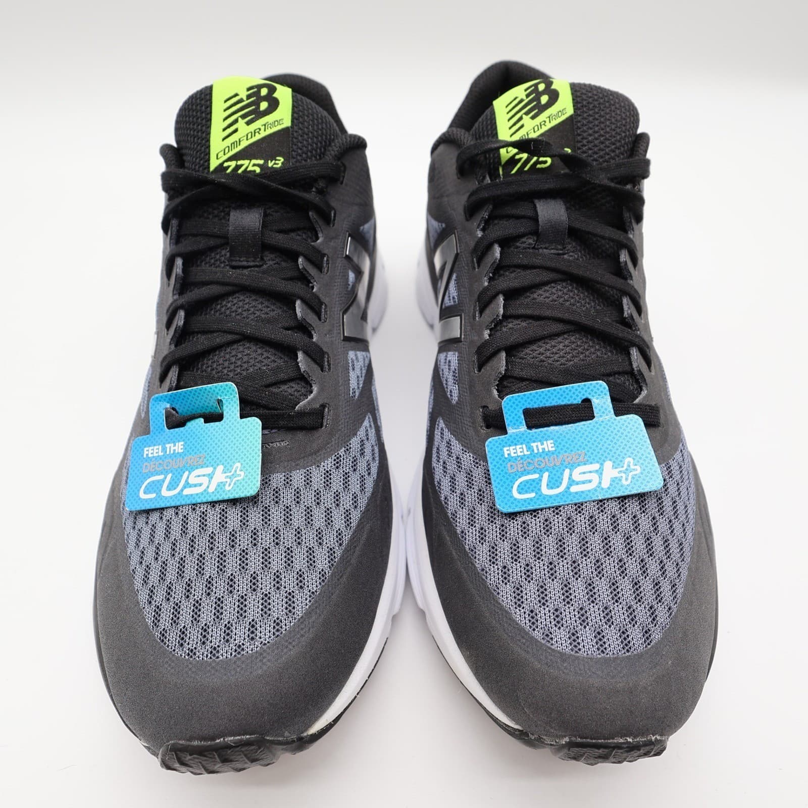 New Balance 775 v3 Running Shoes Mens 9 Black Grey Mesh M775LT3 Cush+ Athletic - Thumbnail 3