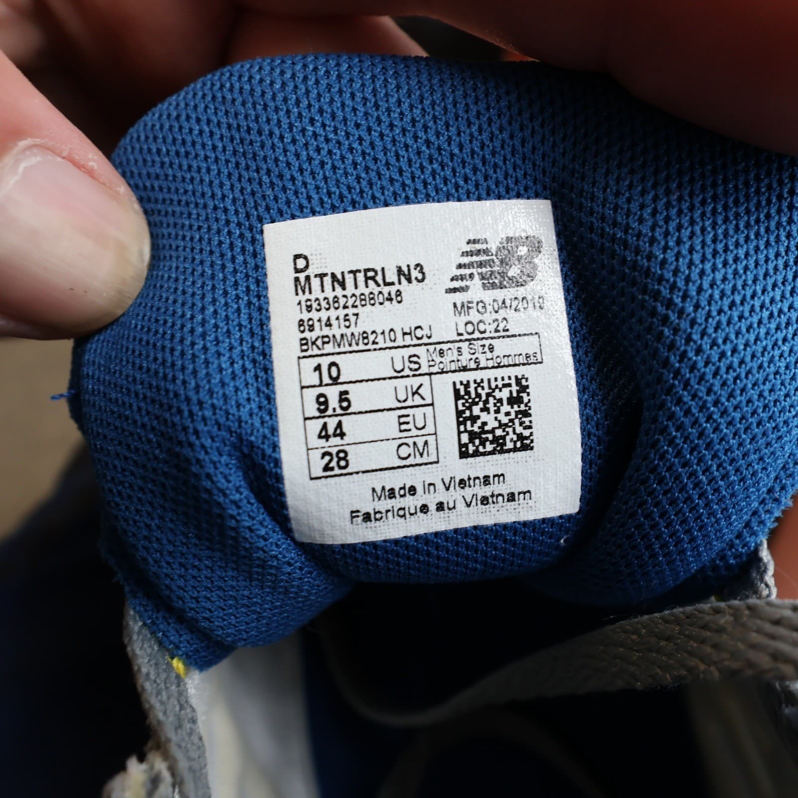 New Balance Nitrel v3 Trail Running Mens 10 Grey Blue Synthetic MTNTRLN3 Sneaker - Thumbnail 6