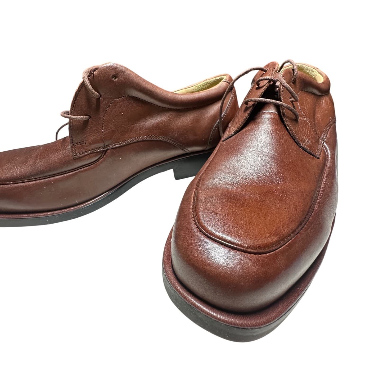 Deer Stags Arthur Mens Size 13 Brown Smooth Moc Toe Oxford Dress Shoes NWT - Thumbnail 4