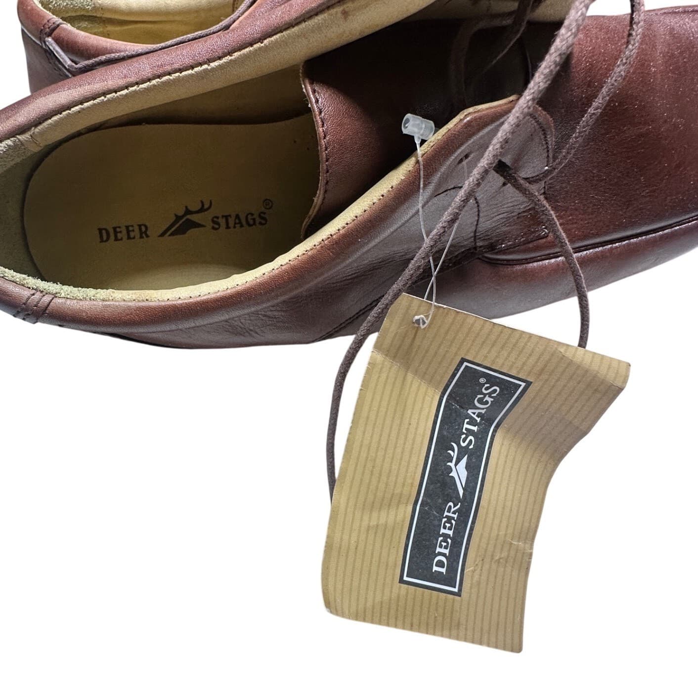 Deer Stags Arthur Mens Size 13 Brown Smooth Moc Toe Oxford Dress Shoes NWT - Thumbnail 5