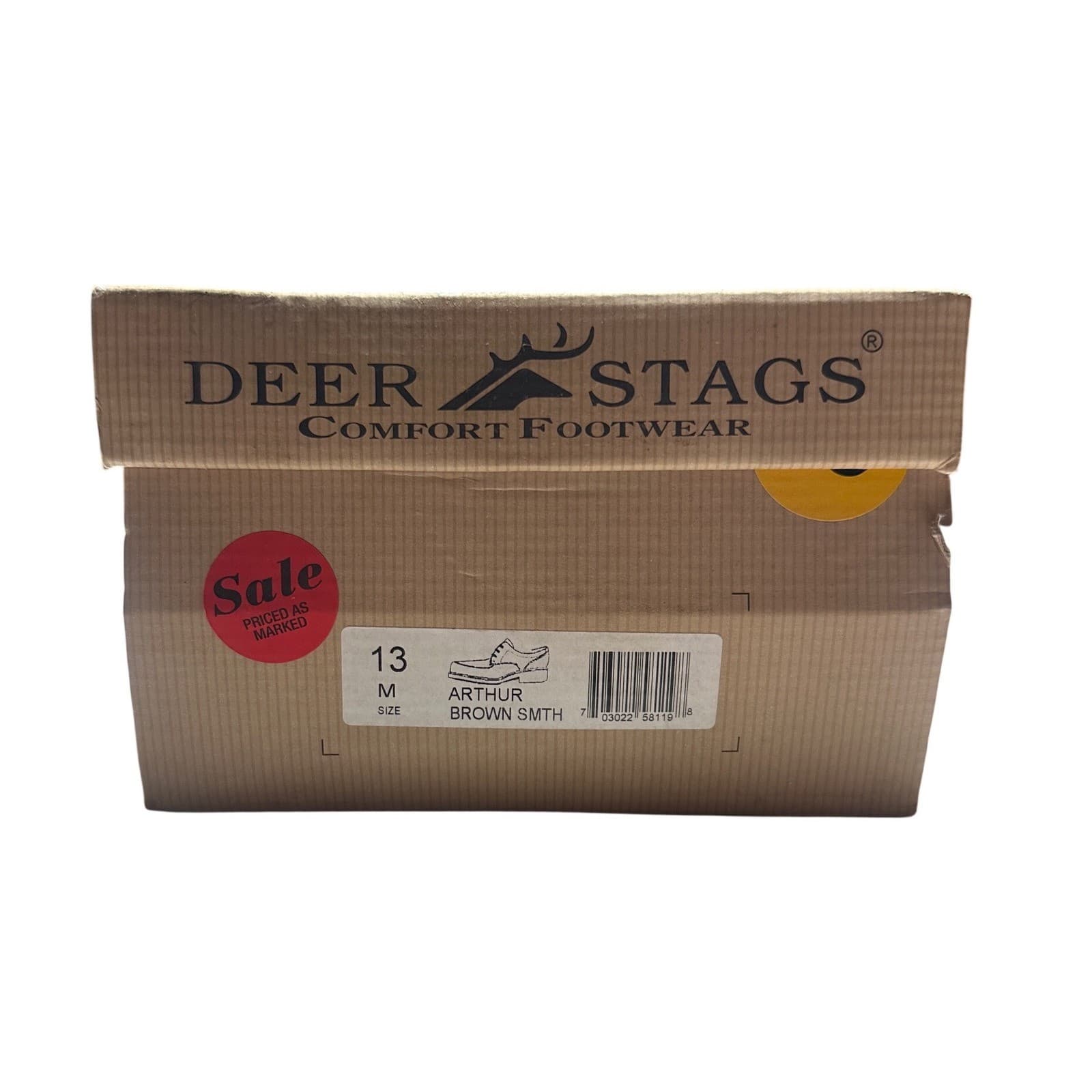 Deer Stags Arthur Mens Size 13 Brown Smooth Moc Toe Oxford Dress Shoes NWT - Thumbnail 8
