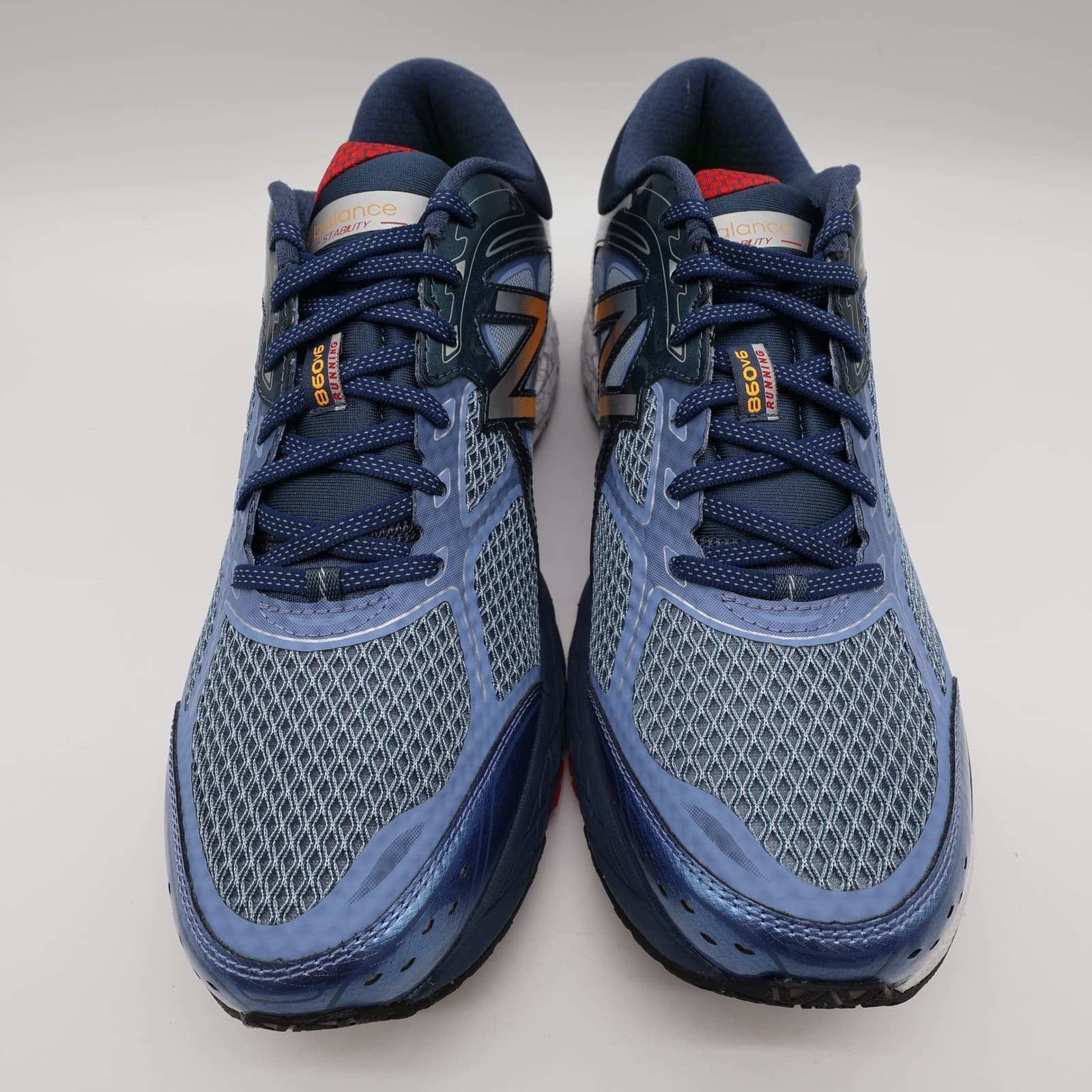 New Balance 860v6 Running Shoes Mens 13 Blue Synthetic Stability M860BW6 Sneaker - Thumbnail 3
