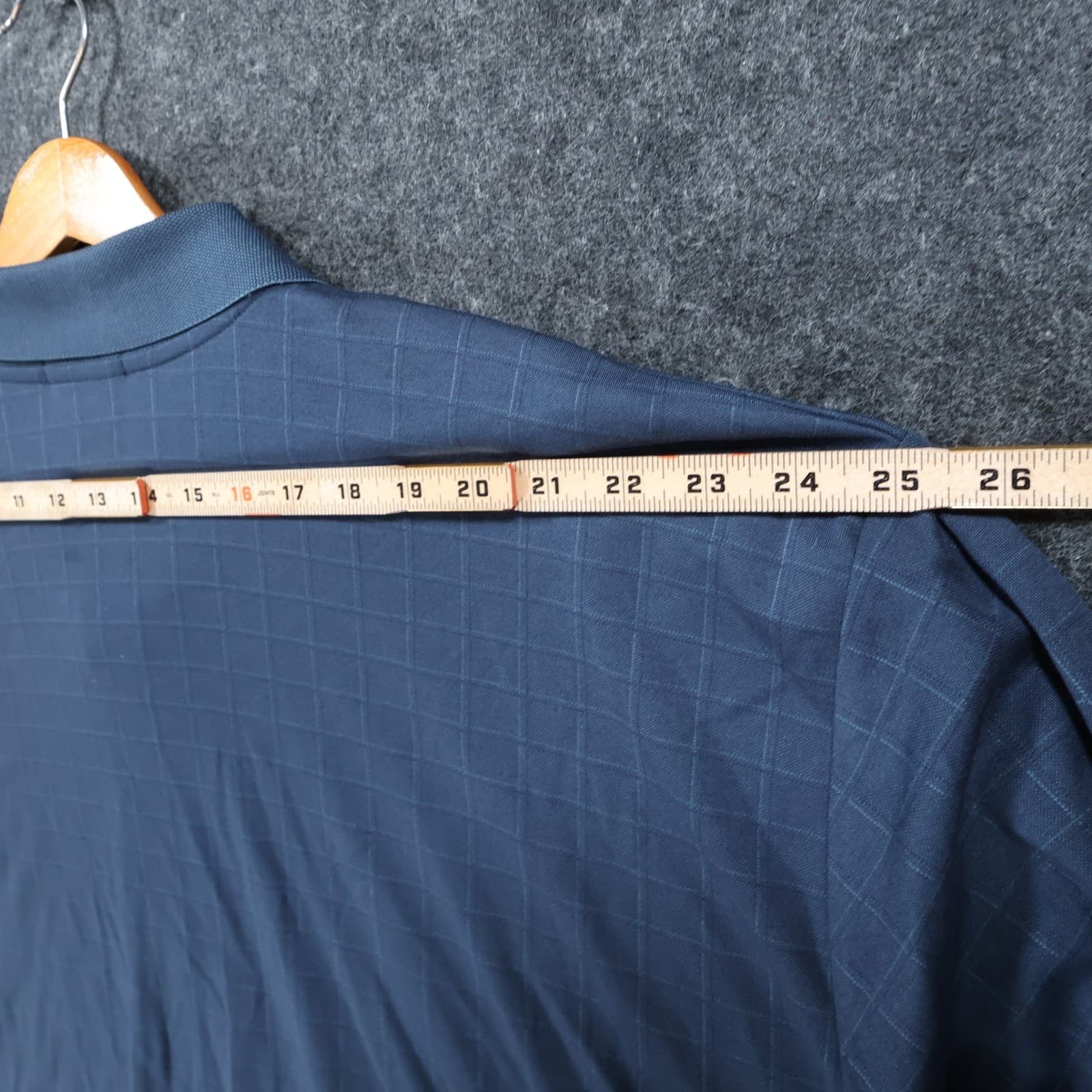 Knightsbridge Polo Mens 4X Blue New Long Sleeve Grid Pattern - Thumbnail 6
