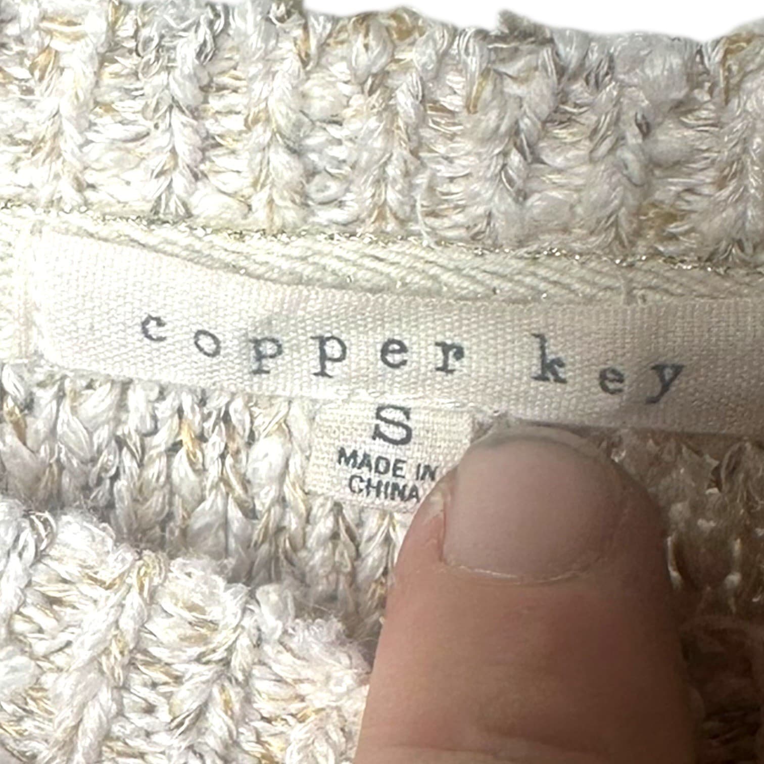 Copper Key Women's Speckled Knit Crewneck Sweater Size S - Thumbnail 6