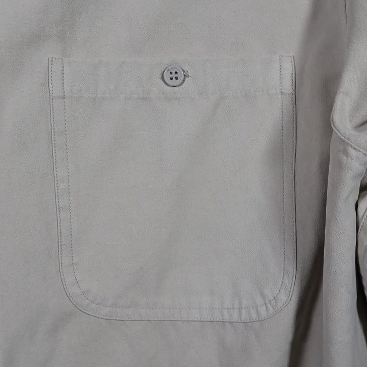 Knightsbridge Button Up Shirt Mens Medium Beige Excellent Vintage Faux Suede - Thumbnail 6