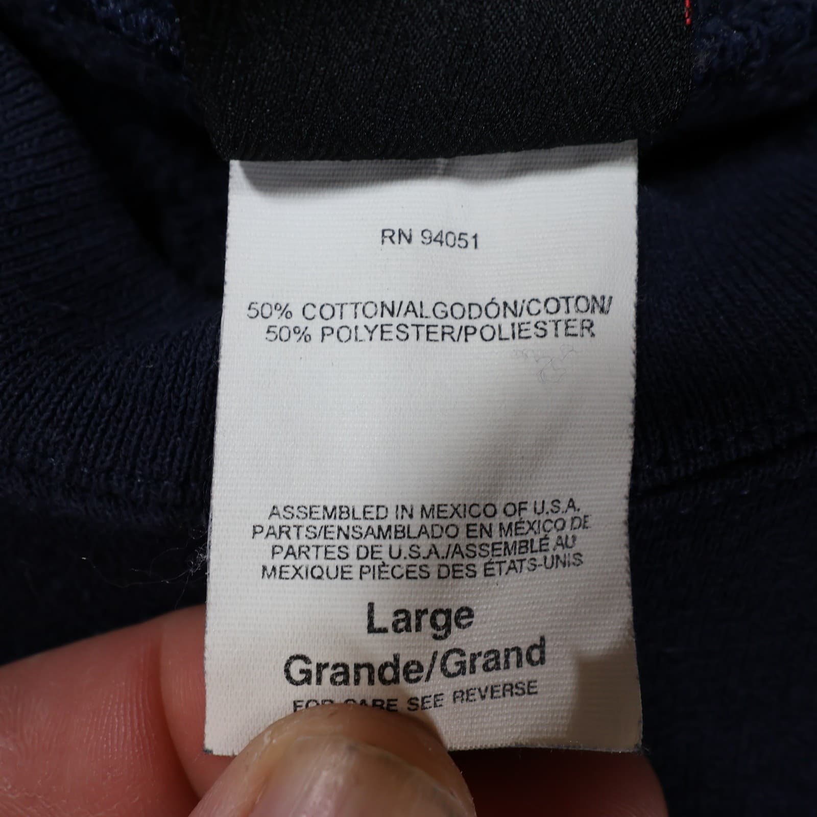 TSI Sweatshirt Mens Large Navy Blue Cotton Blend American Wilderness Graphic - Thumbnail 8