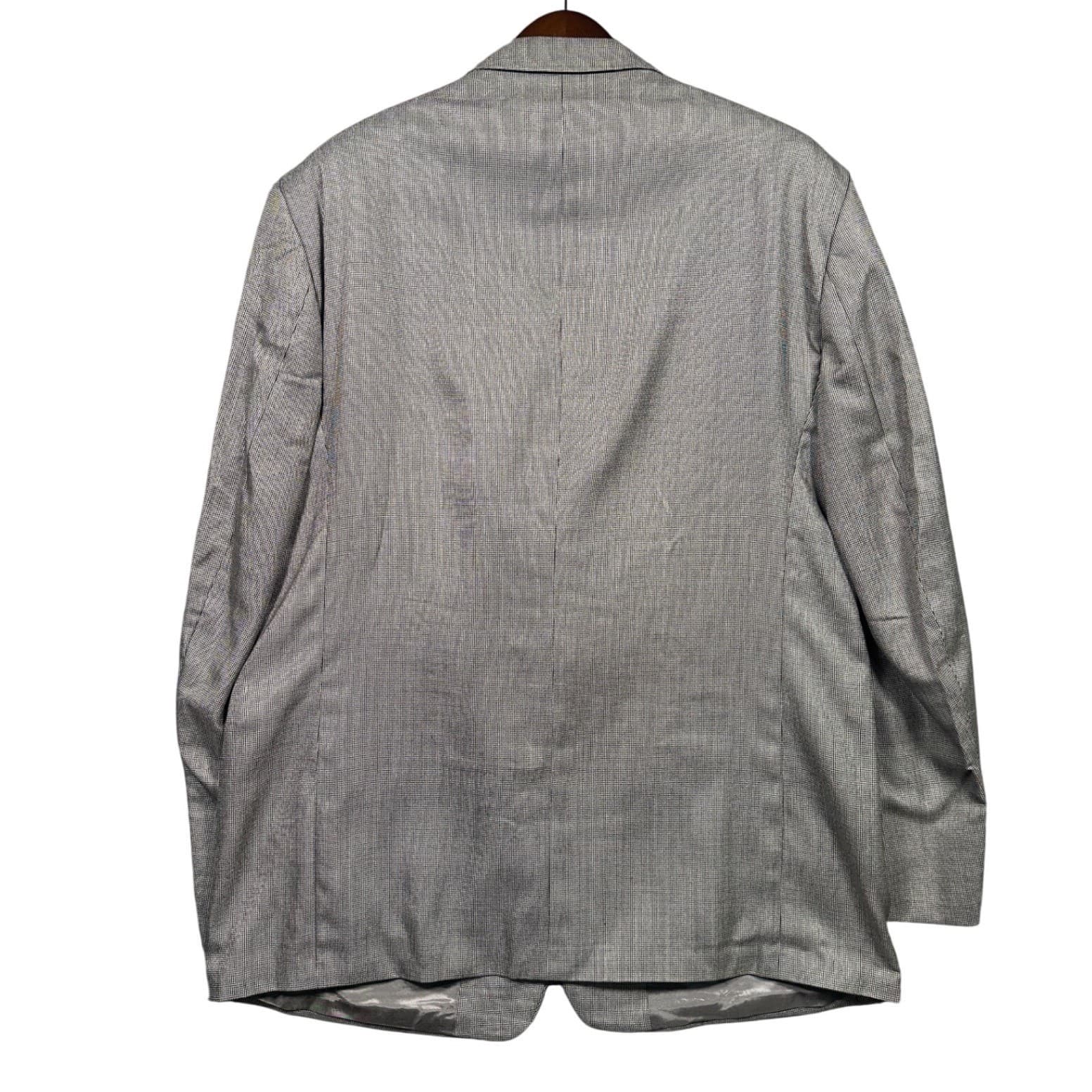 Stafford Executive Blazer Mens 48L Grey 3-Button Sport Coat Patterned - Thumbnail 3
