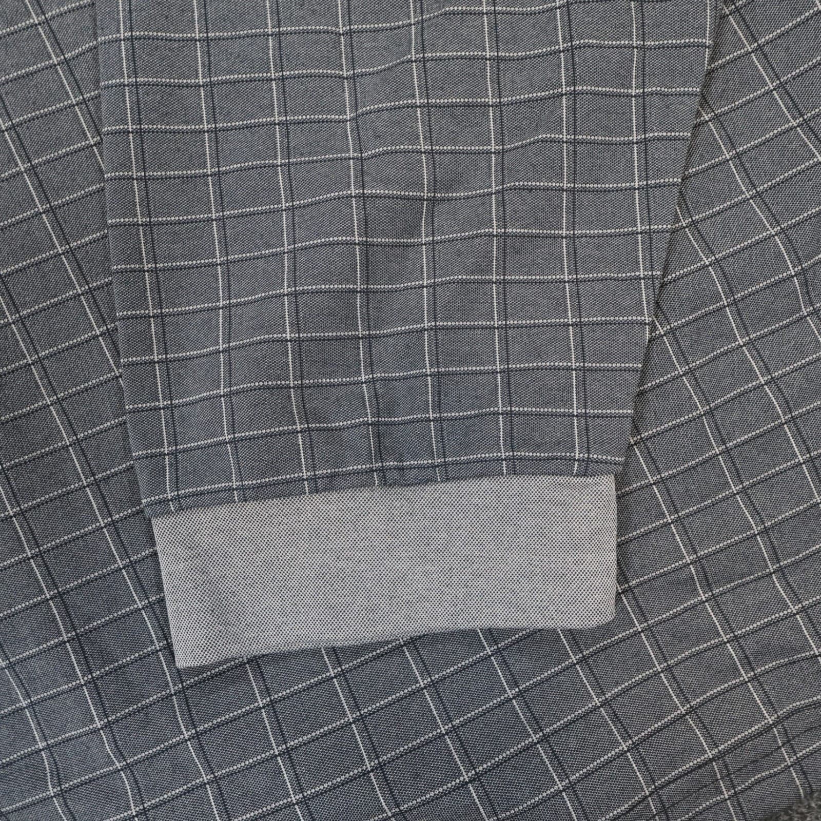 Knightsbridge Polo Shirt Mens 4X Gray Cotton Blend Grid Long Sleeve Casual NWT - Thumbnail 9