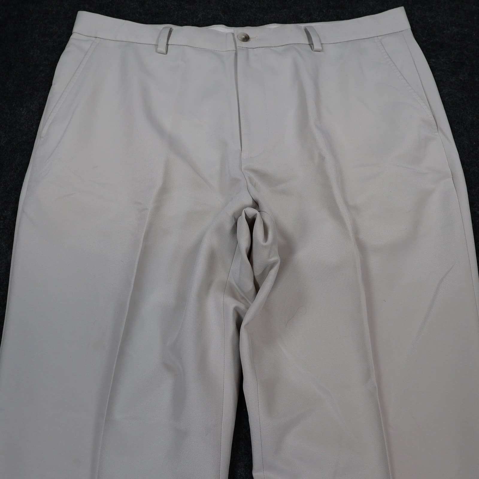 Greg Norman Golf Pants Mens 38x32 Beige Polyester Five Iron Regular Trousers - Thumbnail 8