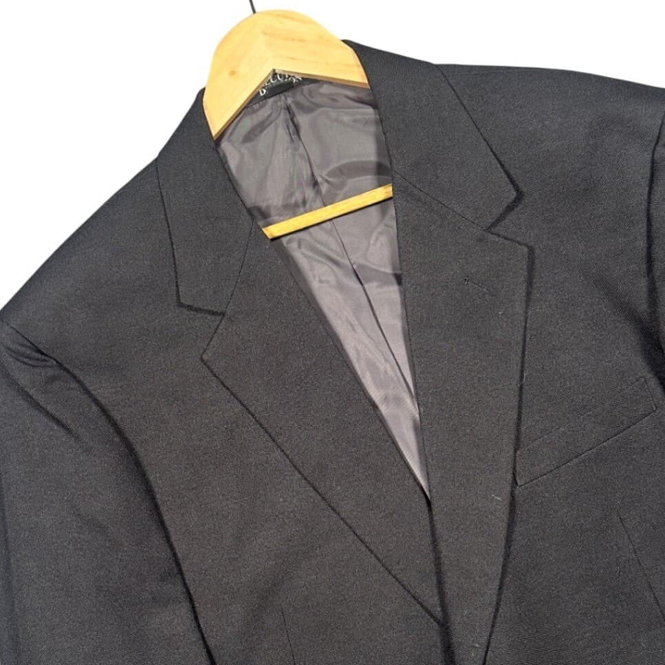 Haband Executive Division Blazer Mens 46L Charcoal Gray 2 Button Sport Coat - Thumbnail 4
