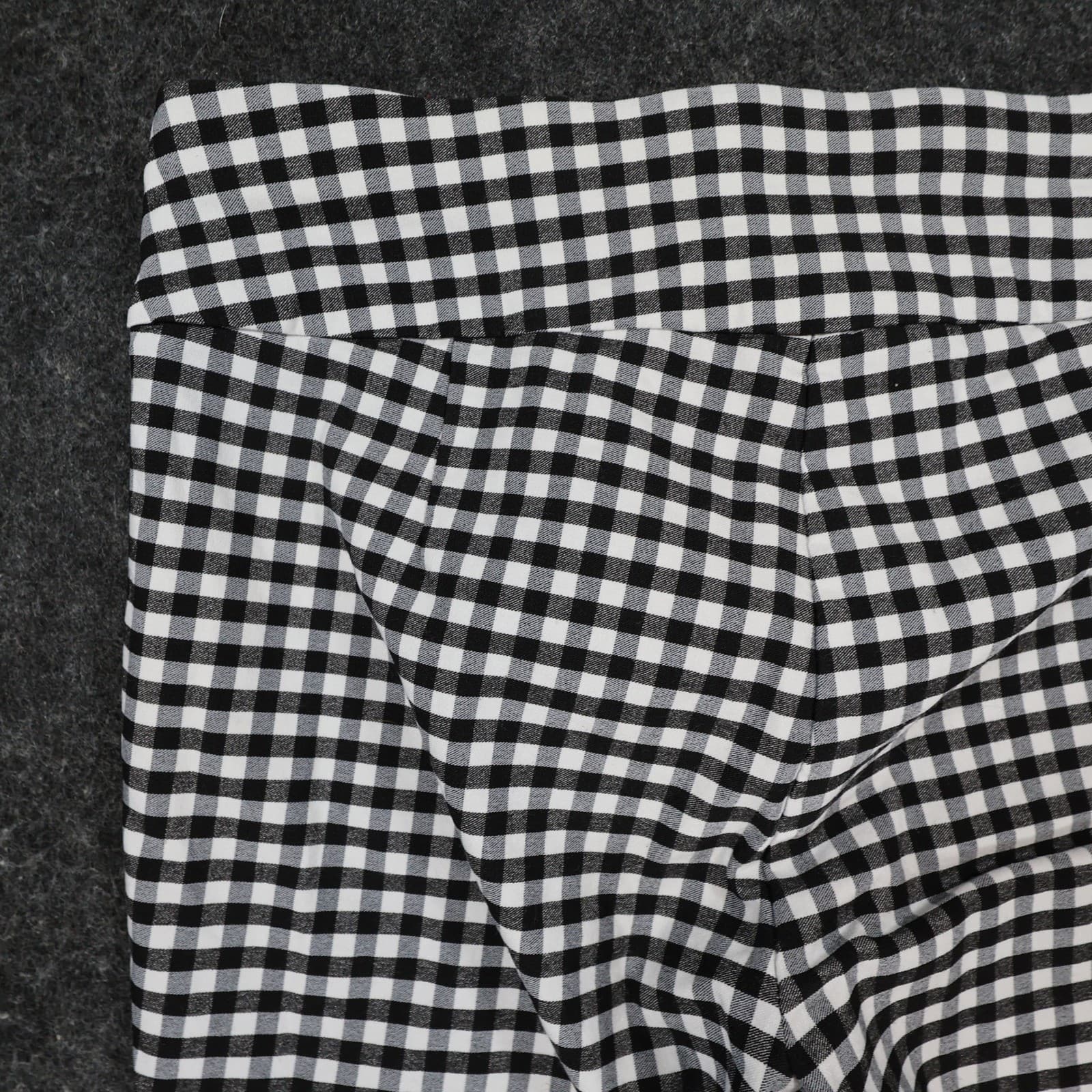 Rafaella Pants Womens 6 Black White Viscose Blend Slim Leg Gingham Checkered - Thumbnail 12