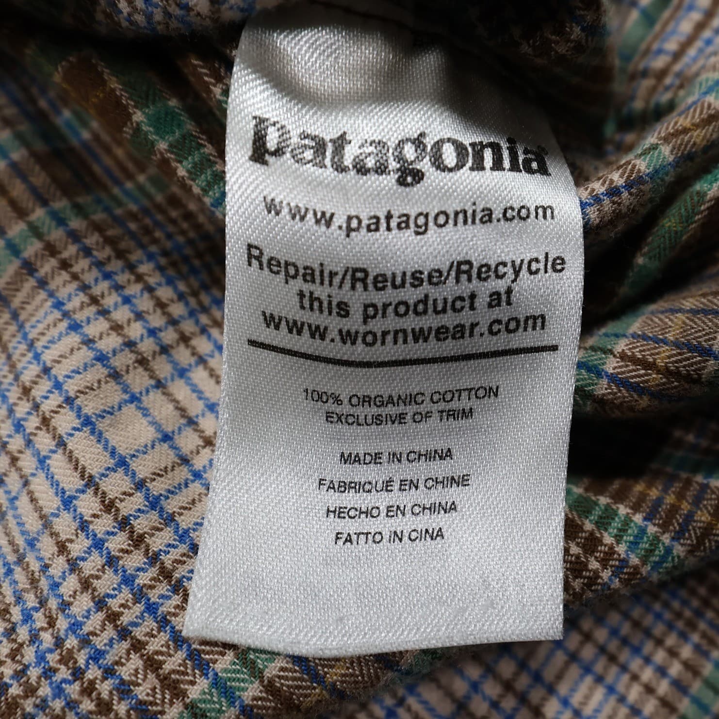 Patagonia Button Up Shirt Mens S Brown Excellent Plaid Organic Cotton Flannel - Thumbnail 8