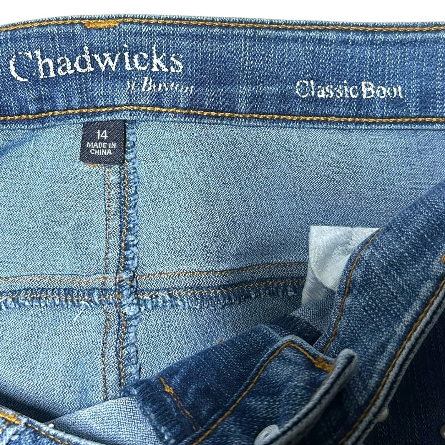 Chadwicks by Boston Classic Boot Jeans Women 14 Blue Denim Bootcut - Thumbnail 6