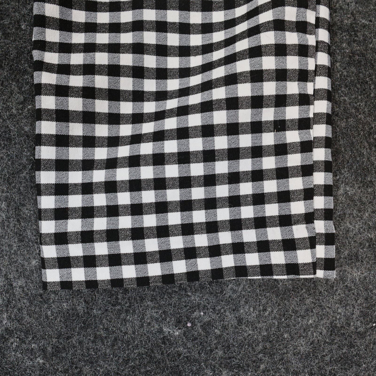 Rafaella Pants Womens 6 Black White Viscose Blend Slim Leg Gingham Checkered - Thumbnail 13