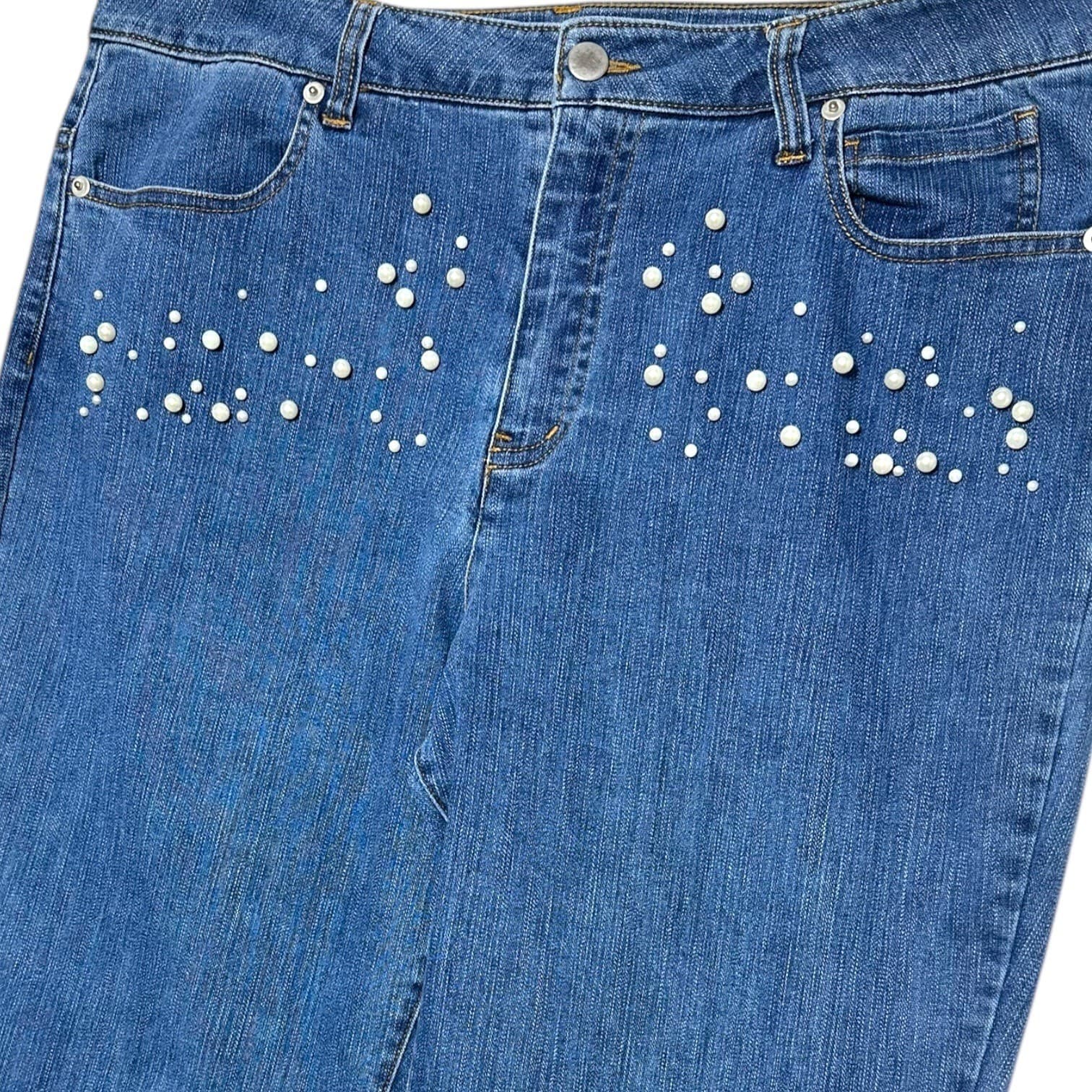 Chadwicks by Boston Classic Boot Jeans Women 14 Blue Denim Bootcut - Thumbnail 4