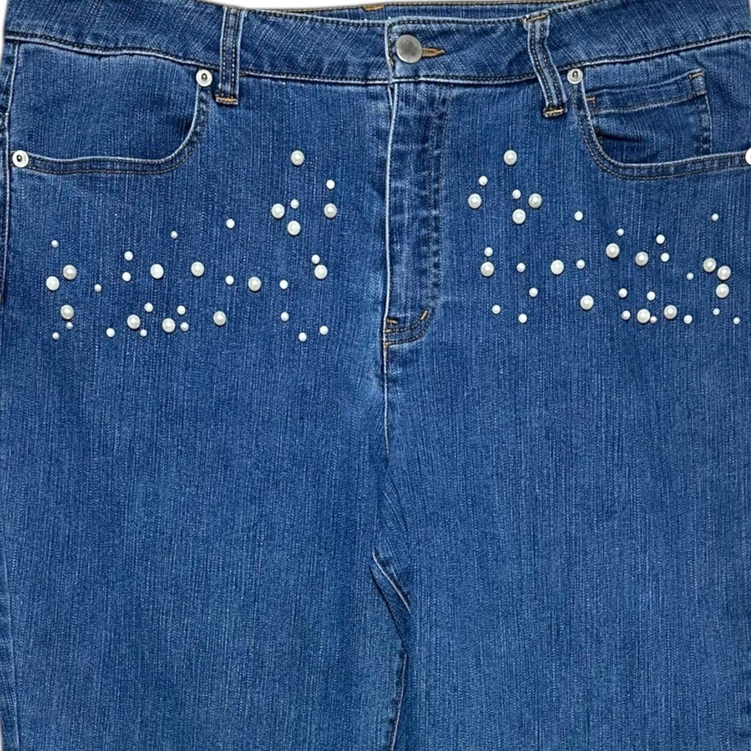 Chadwicks by Boston Classic Boot Jeans Women 14 Blue Denim Bootcut - Thumbnail 3