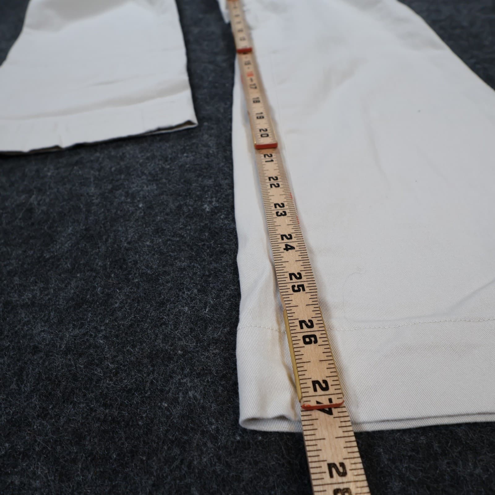 Harold's Chino Pants Womens 0 Beige Cotton Stretch Straight Leg Classic Trousers - Thumbnail 4