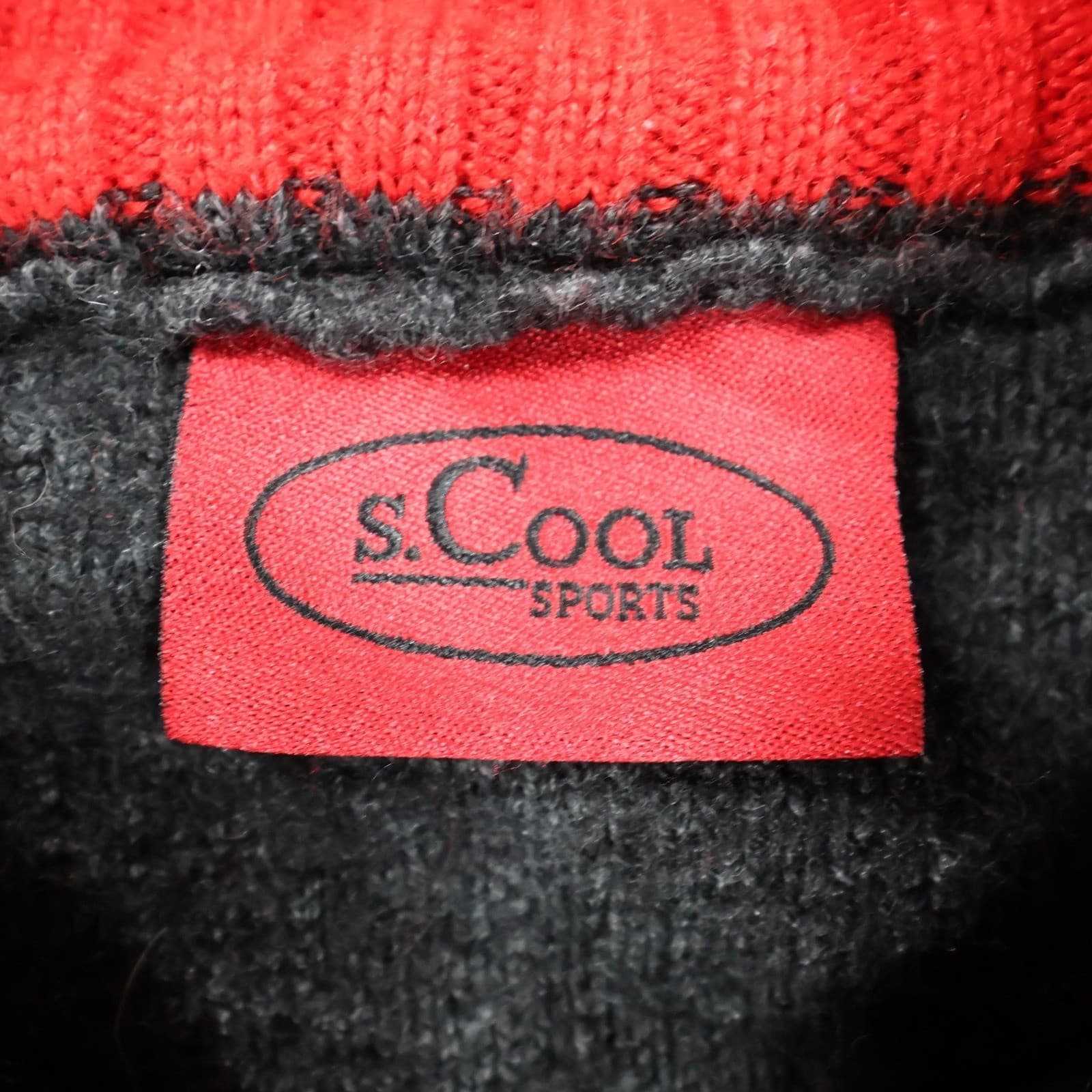 s.Cool Sports Quarter Zip Sweater Mens L Charcoal Excellent Striped Merino Wool - Thumbnail 7