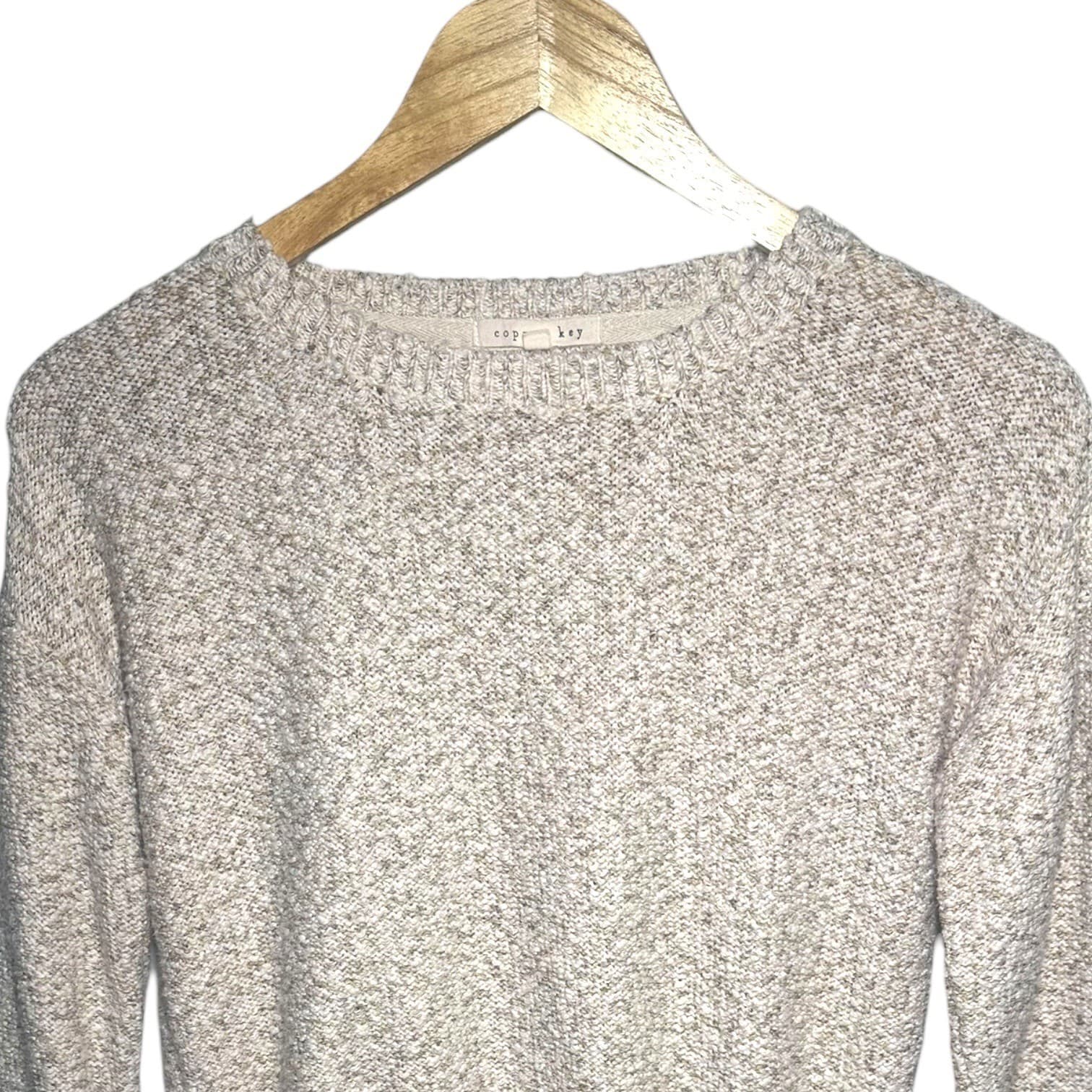 Copper Key Women's Speckled Knit Crewneck Sweater Size S - Thumbnail 3