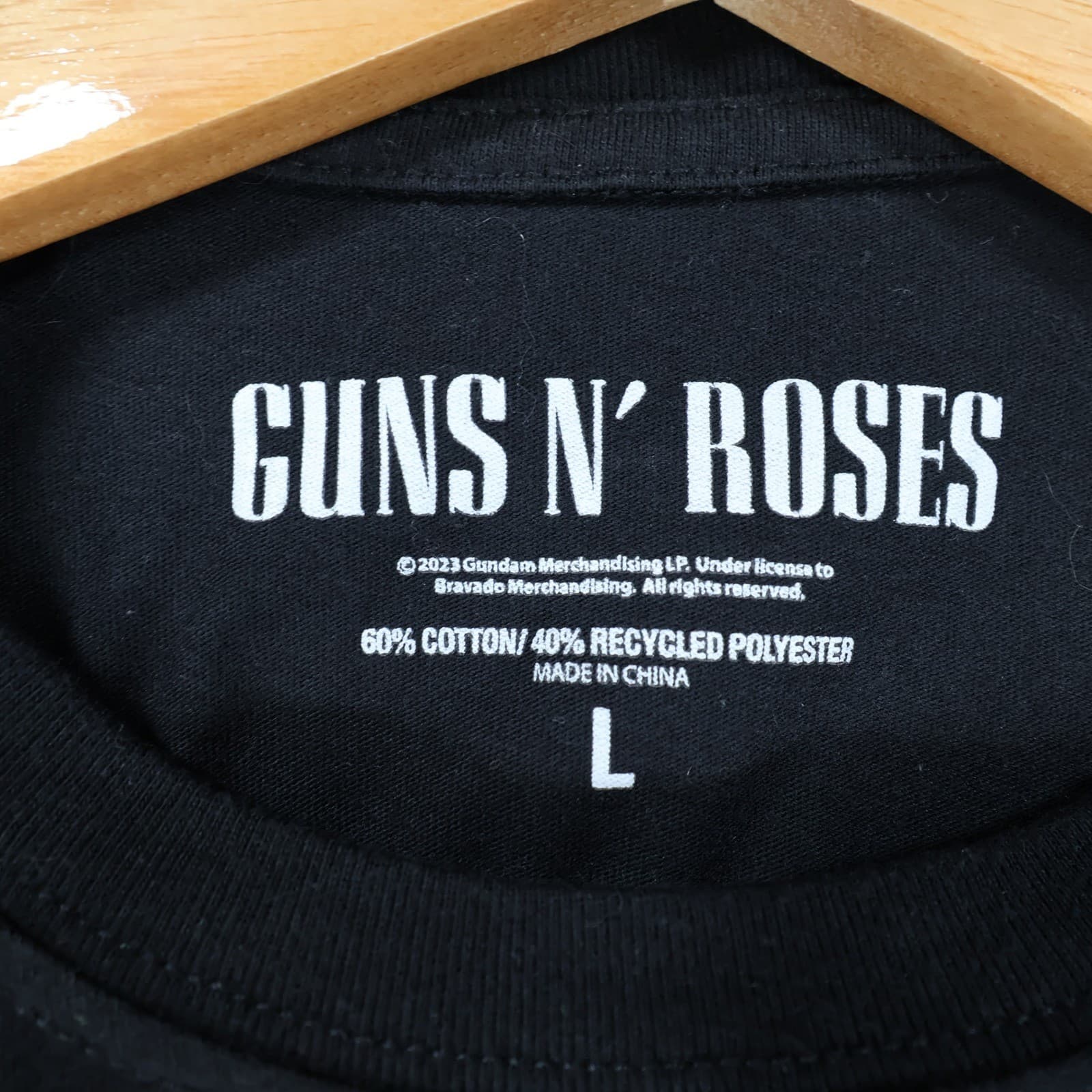 Guns N Roses Graphic Tee Mens Large Black Excellent Patriotic Stars Stripes - Thumbnail 7