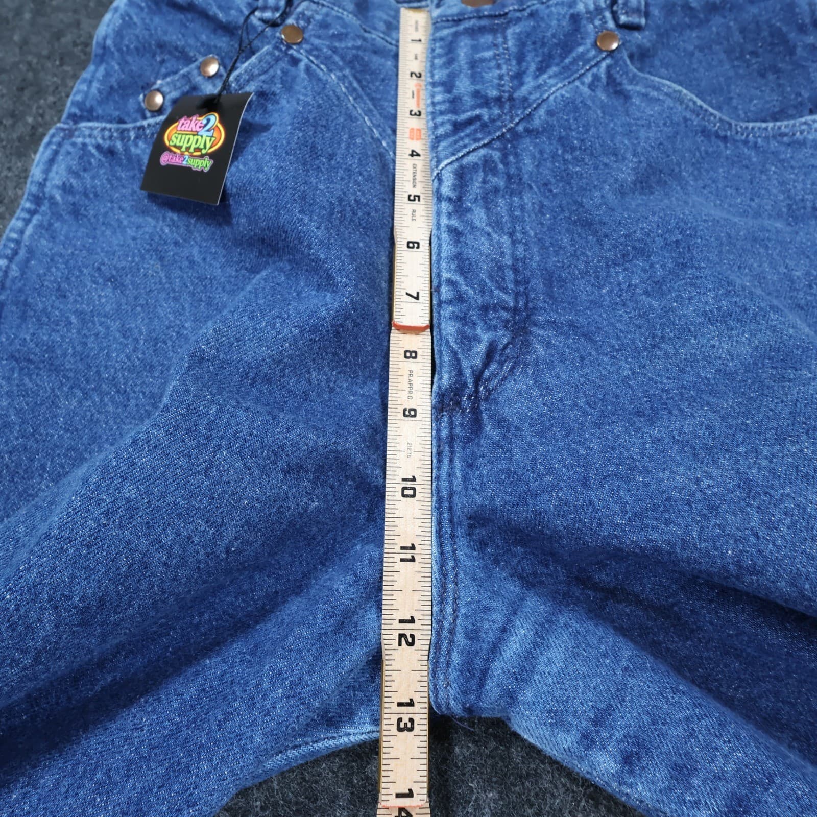 Wrangler Jeans Women 11/12 Blue Excellent Vintage High Rise Western Denim - Thumbnail 5