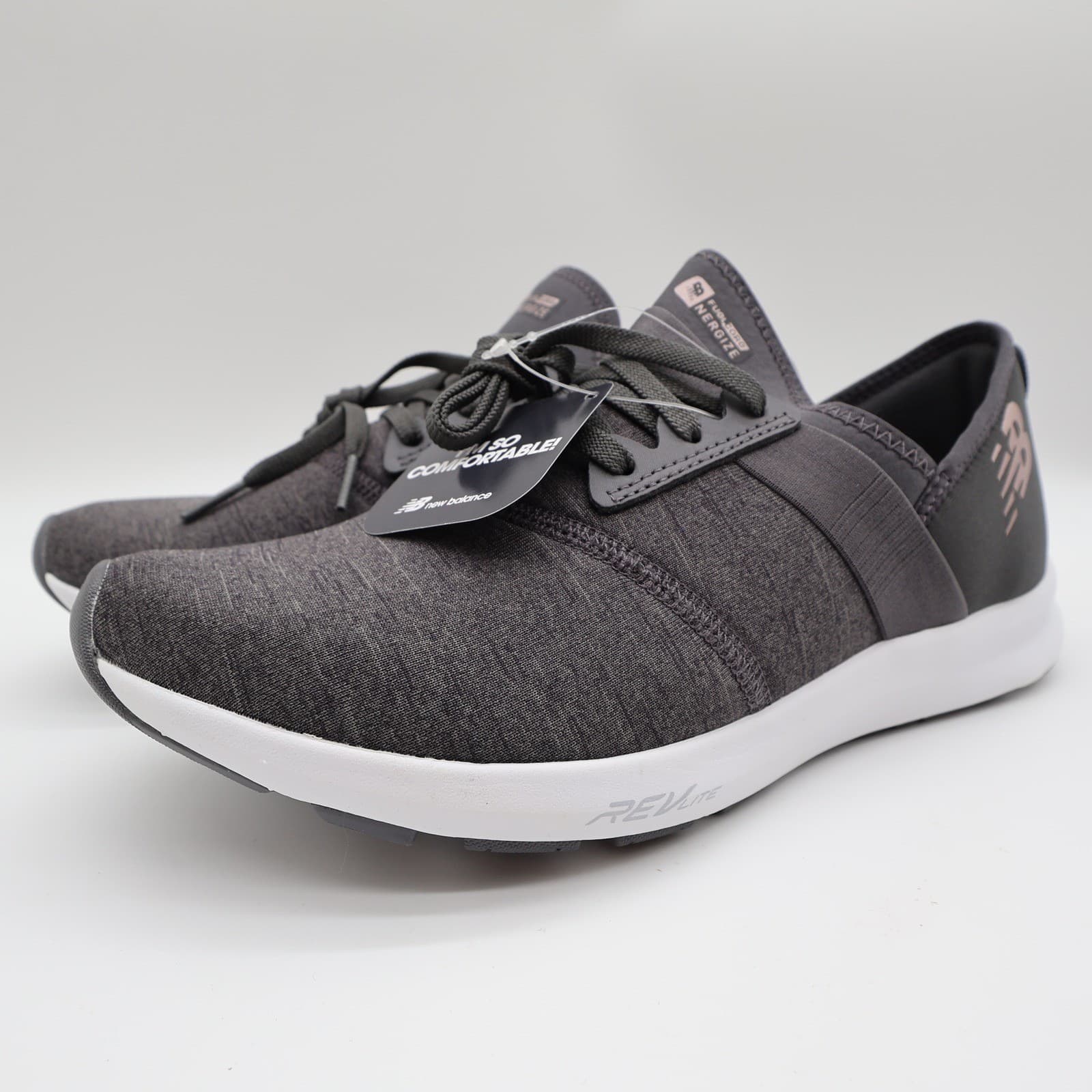 New Balance FuelCore Nergize Womens 9.5 Grey Textile Training Shoe WXNRGDG - Thumbnail 2