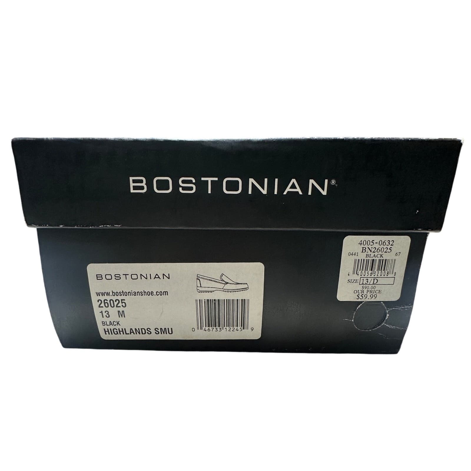Bostonian Highlands SMU Loafers Mens 13 M Black NEW Leather Slip On Shoes - Thumbnail 7