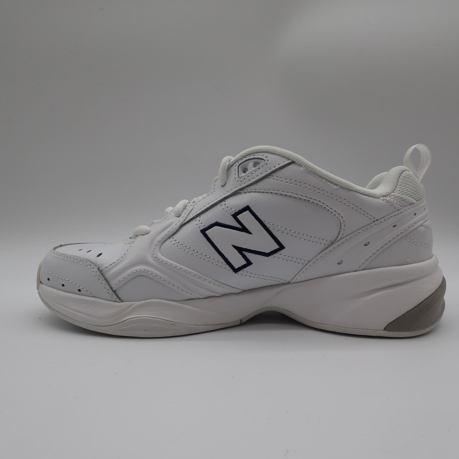 New Balance 624 Training Shoes Womens 10 White Leather WX624WT2 Cross Trainers - Thumbnail 11
