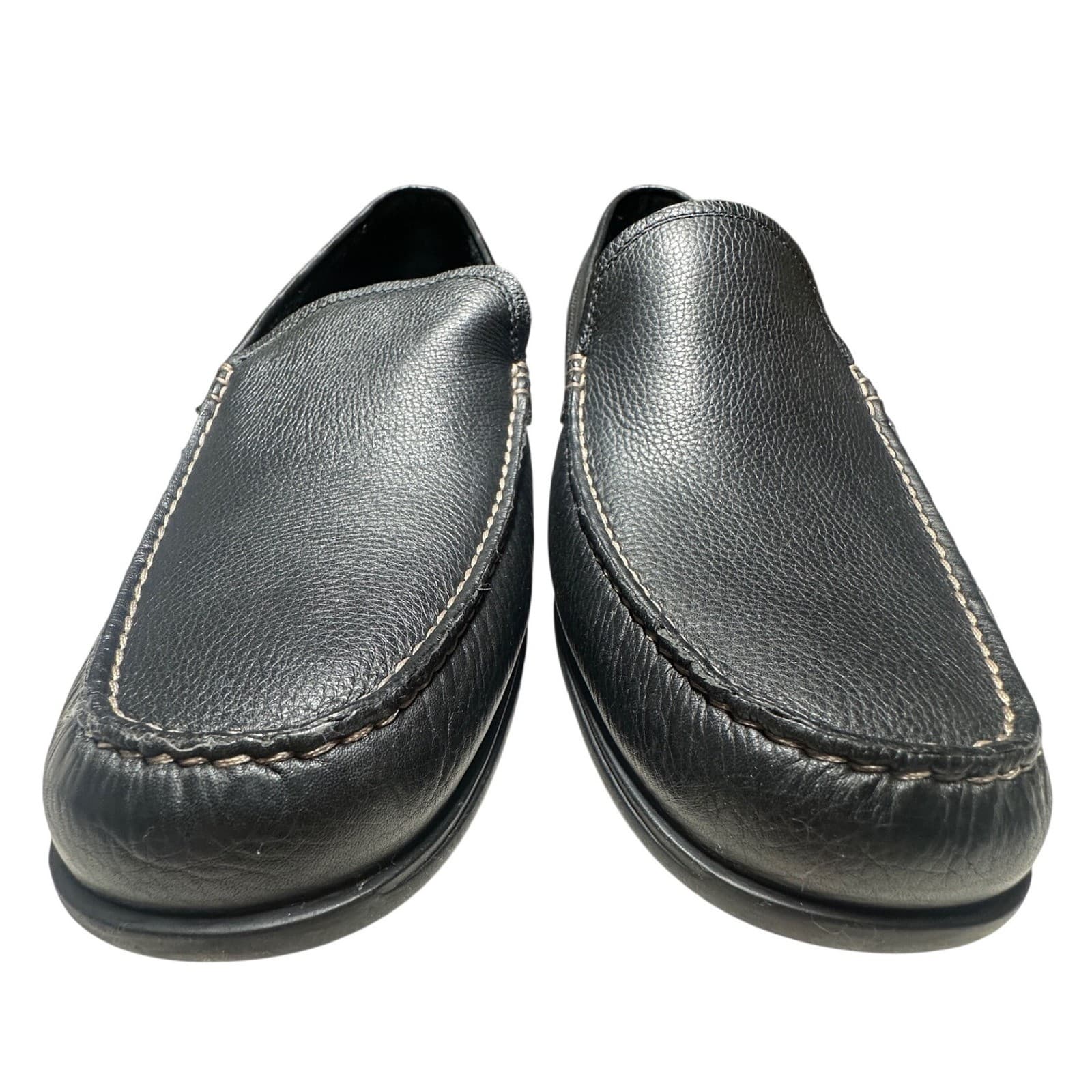 Bostonian Highlands SMU Loafers Mens 13 M Black NEW Leather Slip On Shoes - Thumbnail 4