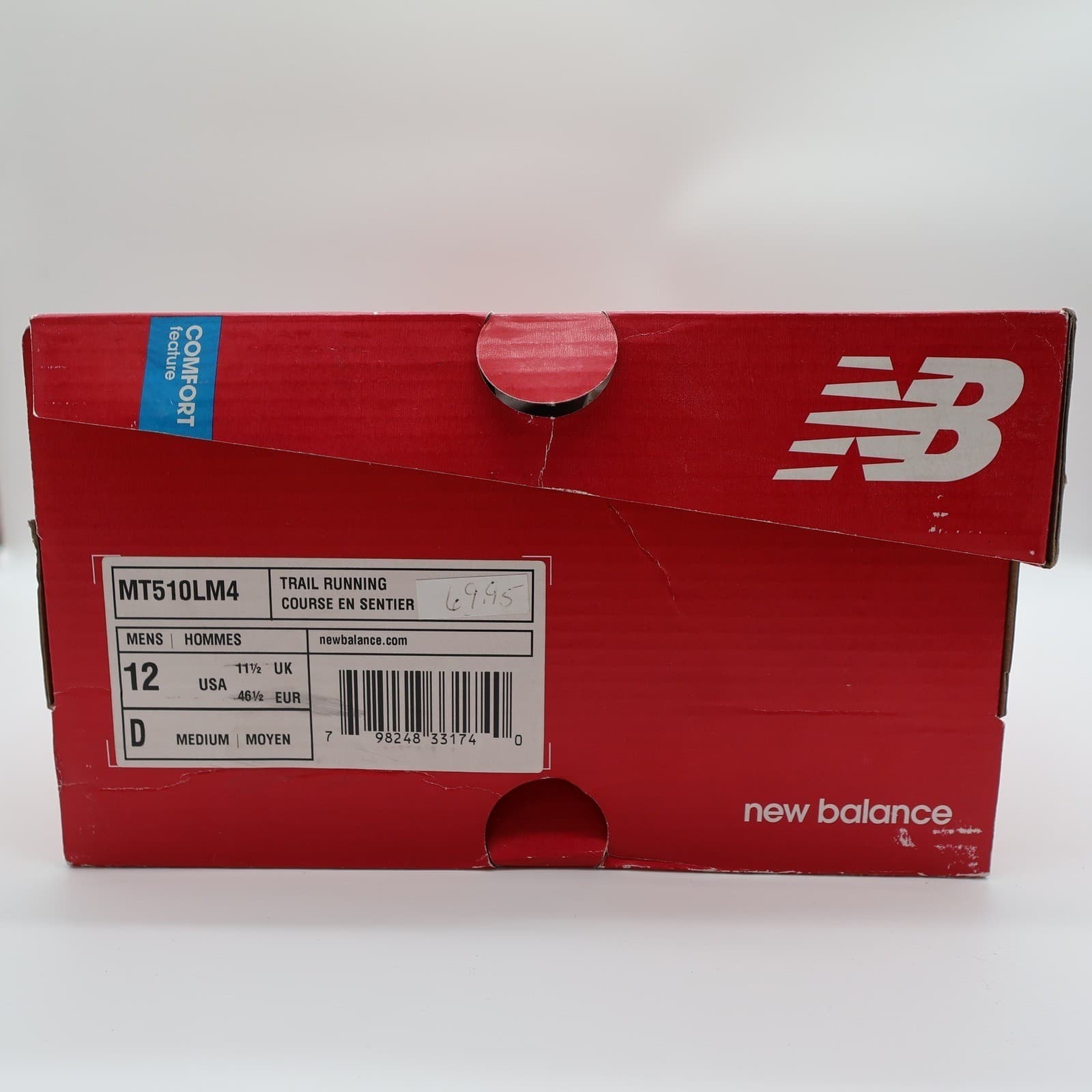 New Balance 510v4 Trail Running Shoes Mens 12 Grey MT510LM4 All Terrain - Thumbnail 7