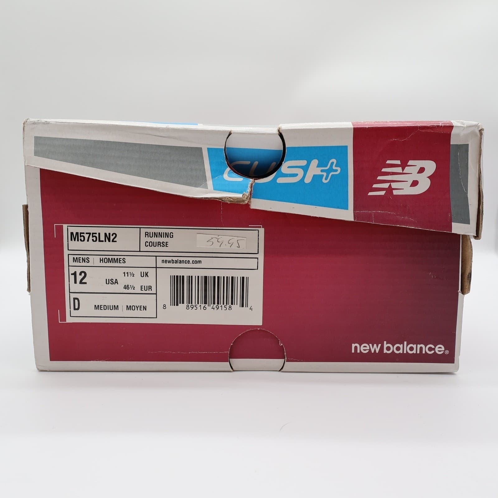 New Balance 575 Running Shoes Mens 12 Blue Mesh Cush+ M575LN2 Athletic Sneakers - Thumbnail 7