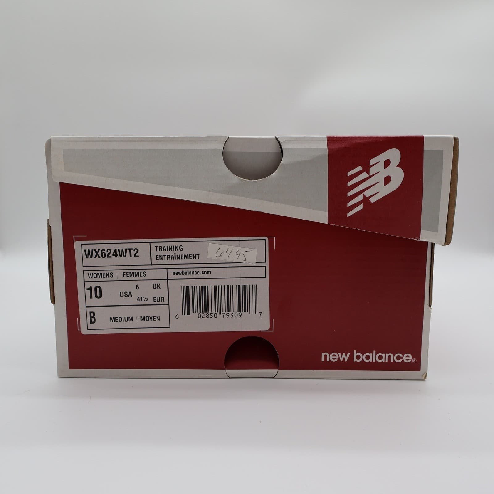 New Balance 624 Training Shoes Womens 10 White Leather WX624WT2 Cross Trainers - Thumbnail 7
