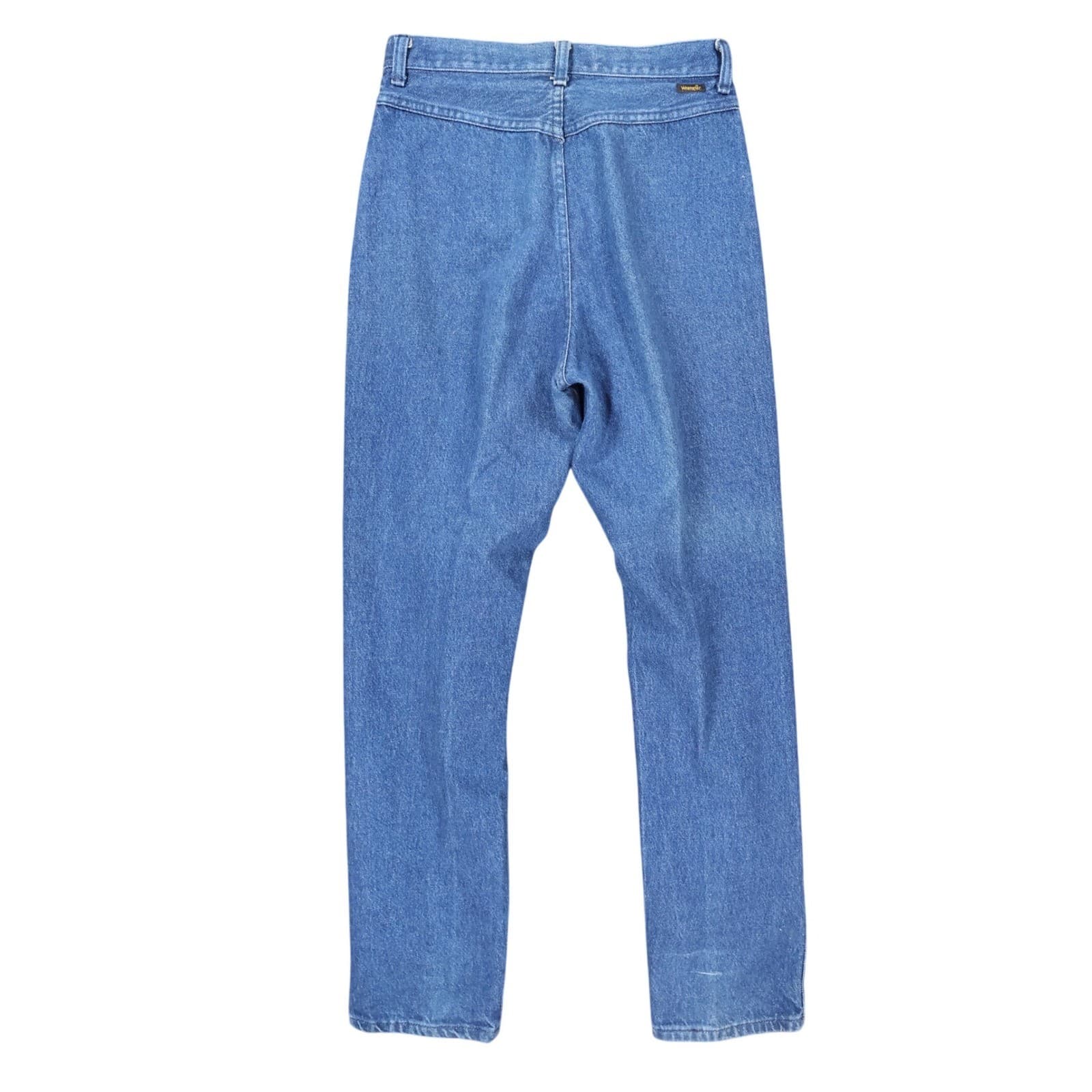 Wrangler Jeans Women 11/12 Blue Excellent Vintage High Rise Western Denim - Thumbnail 2