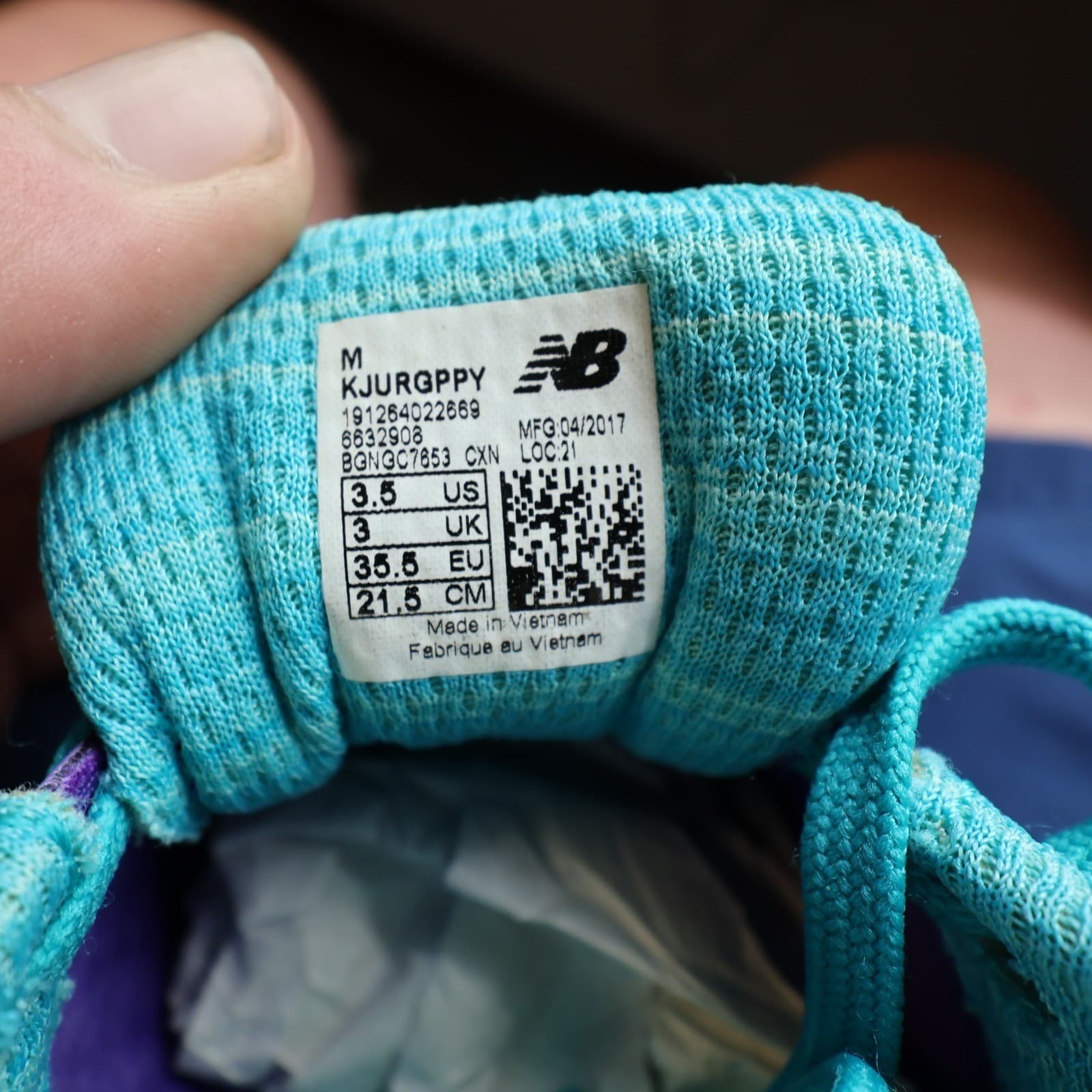 New Balance FuelCore Urge Running Shoes Kids 3.5 Purple KJURGPPY Athletic - Thumbnail 6